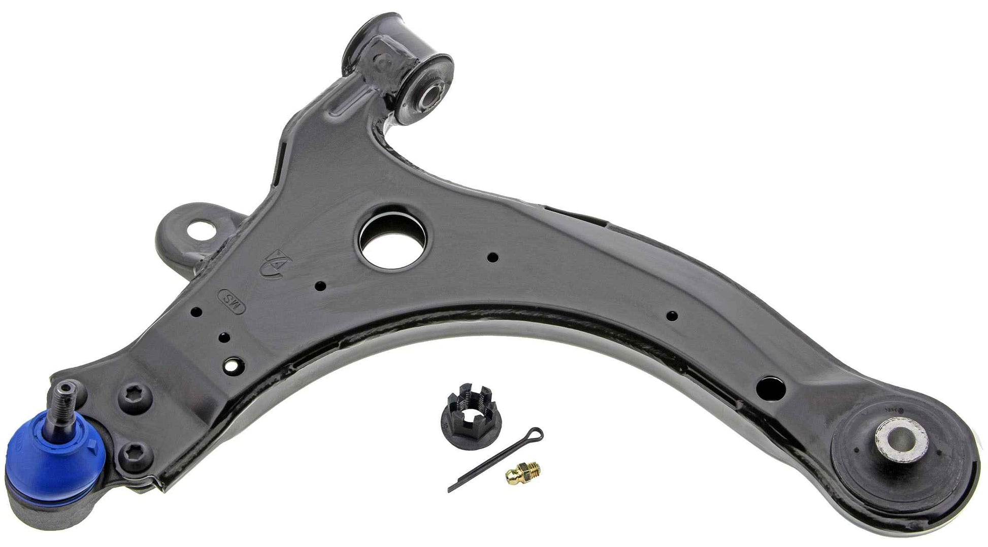 Front View of Front Right Suspension Control Arm and Ball Joint Assembly MEVOTECH CMS20328