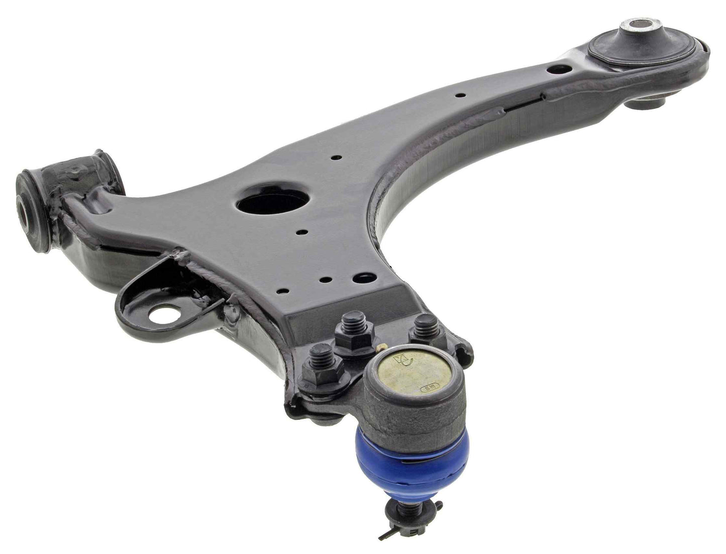 Bottom View of Front Left Suspension Control Arm and Ball Joint Assembly MEVOTECH CMS20329