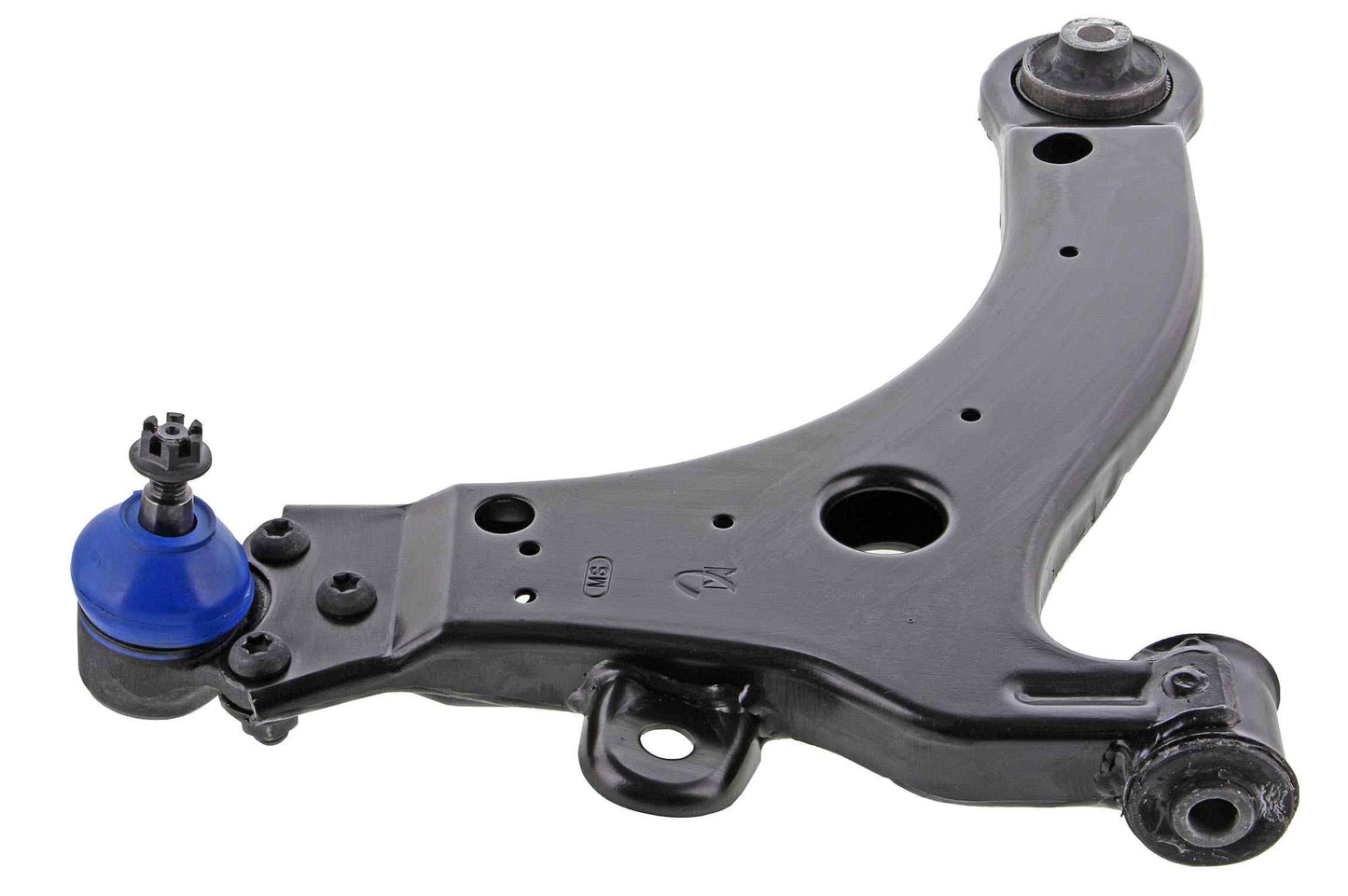 Side View of Front Left Suspension Control Arm and Ball Joint Assembly MEVOTECH CMS20329