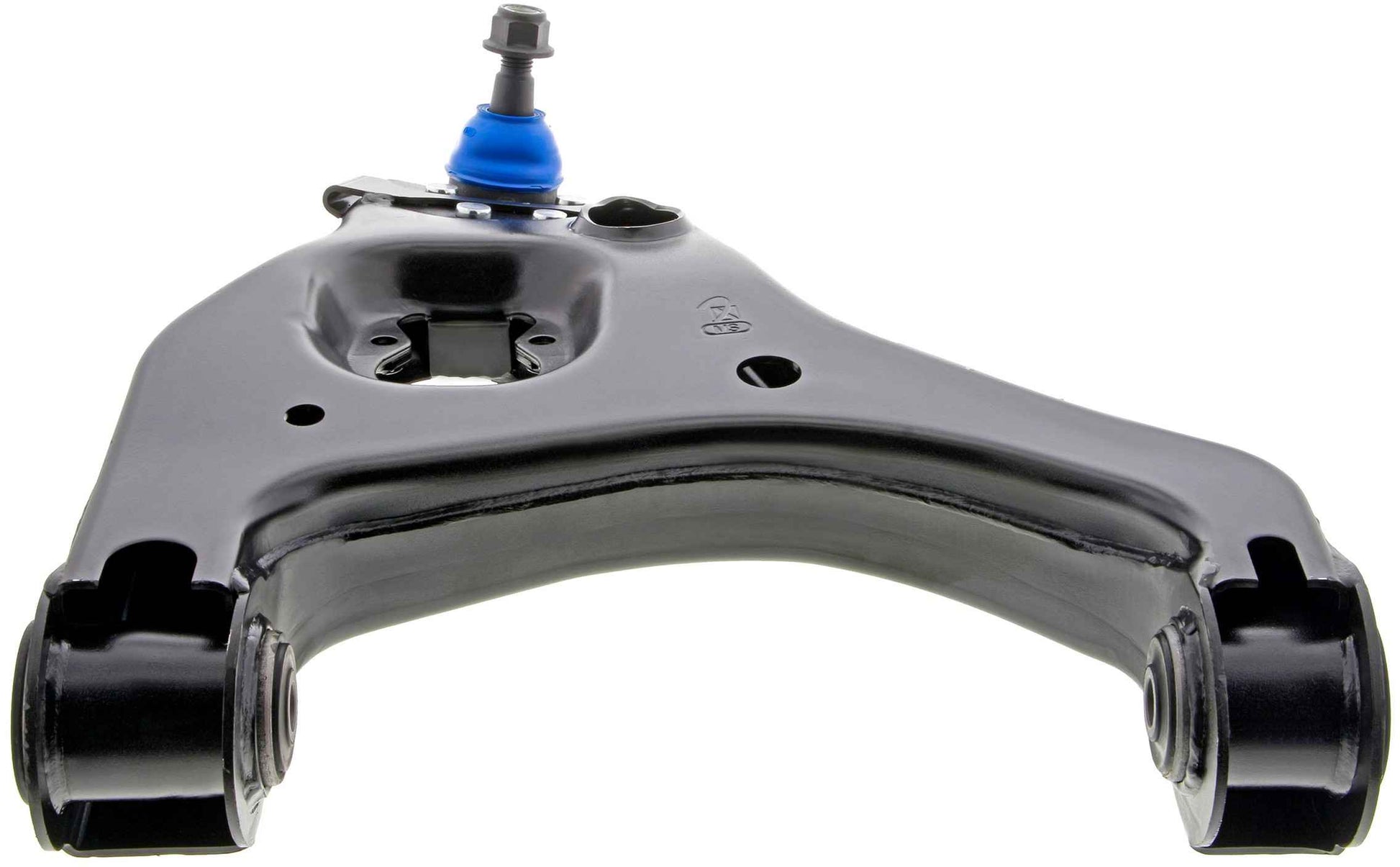 Angle View of Front Right Suspension Control Arm and Ball Joint Assembly MEVOTECH CMS20349