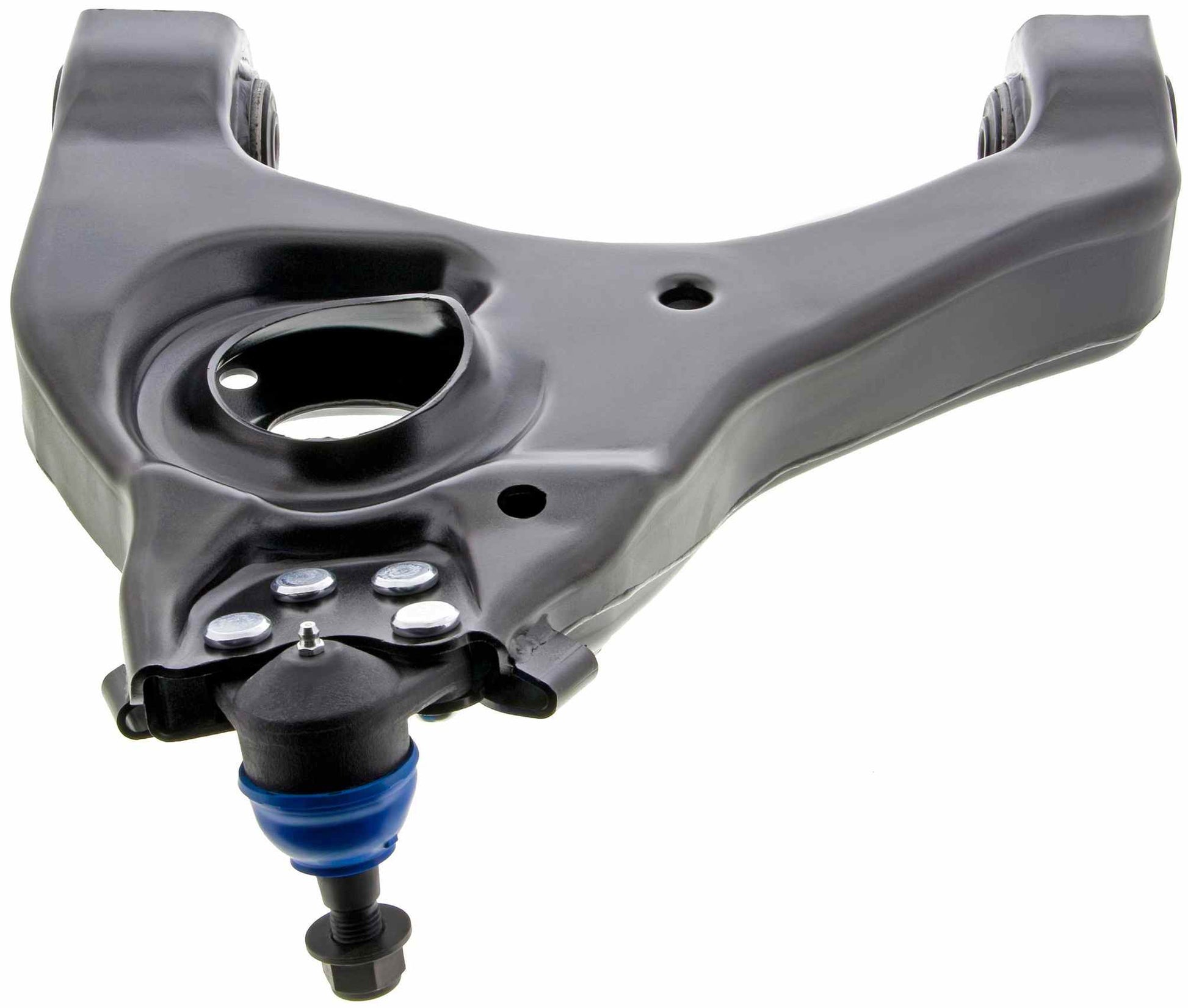 Bottom View of Front Right Suspension Control Arm and Ball Joint Assembly MEVOTECH CMS20349