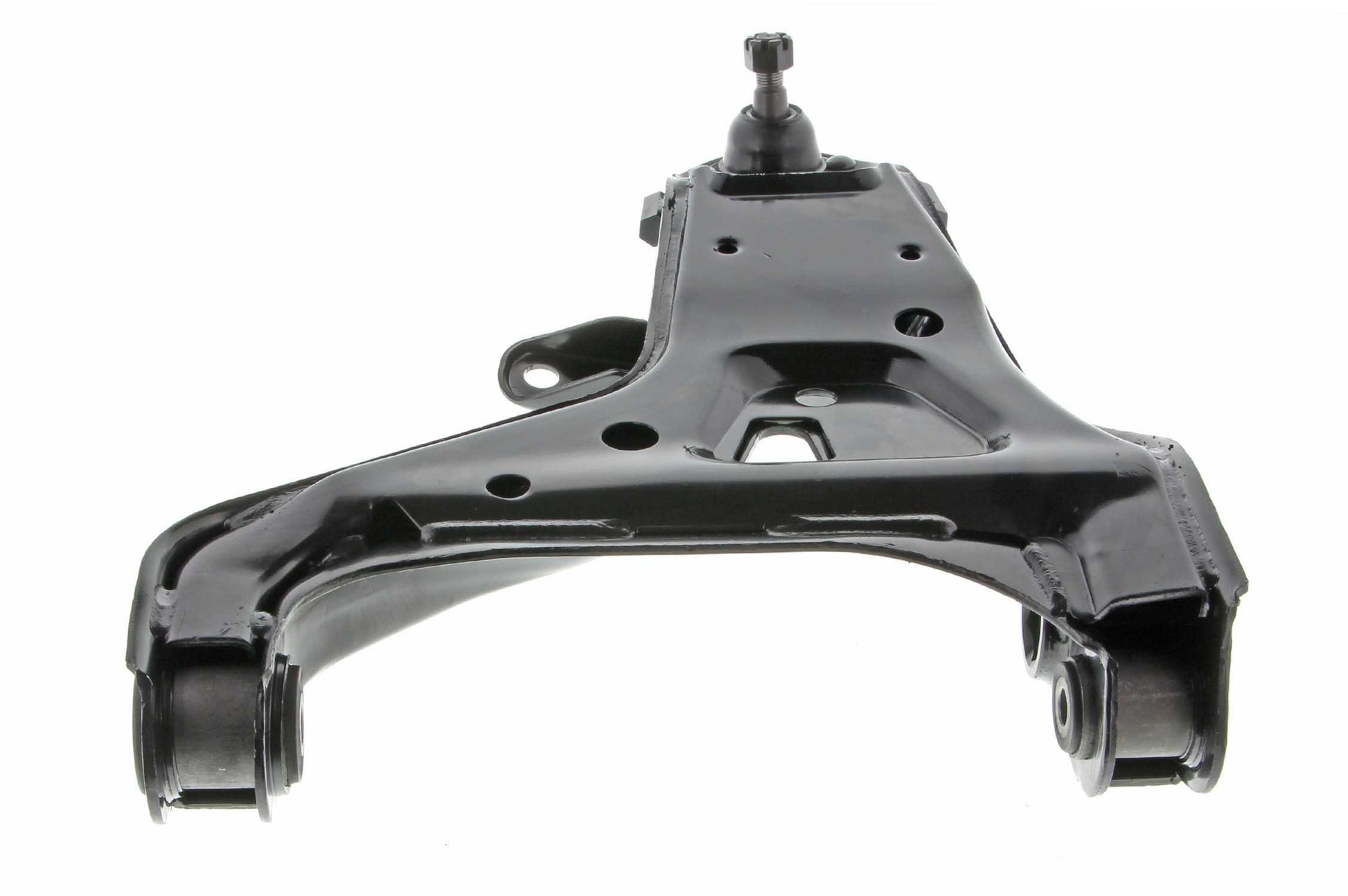 Angle View of Front Left Suspension Control Arm and Ball Joint Assembly MEVOTECH CMS20358