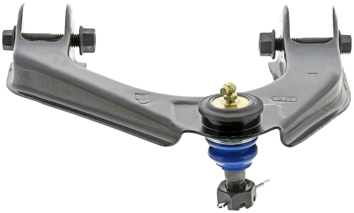 Bottom View of Front Upper Left Suspension Control Arm and Ball Joint Assembly MEVOTECH CMS20363