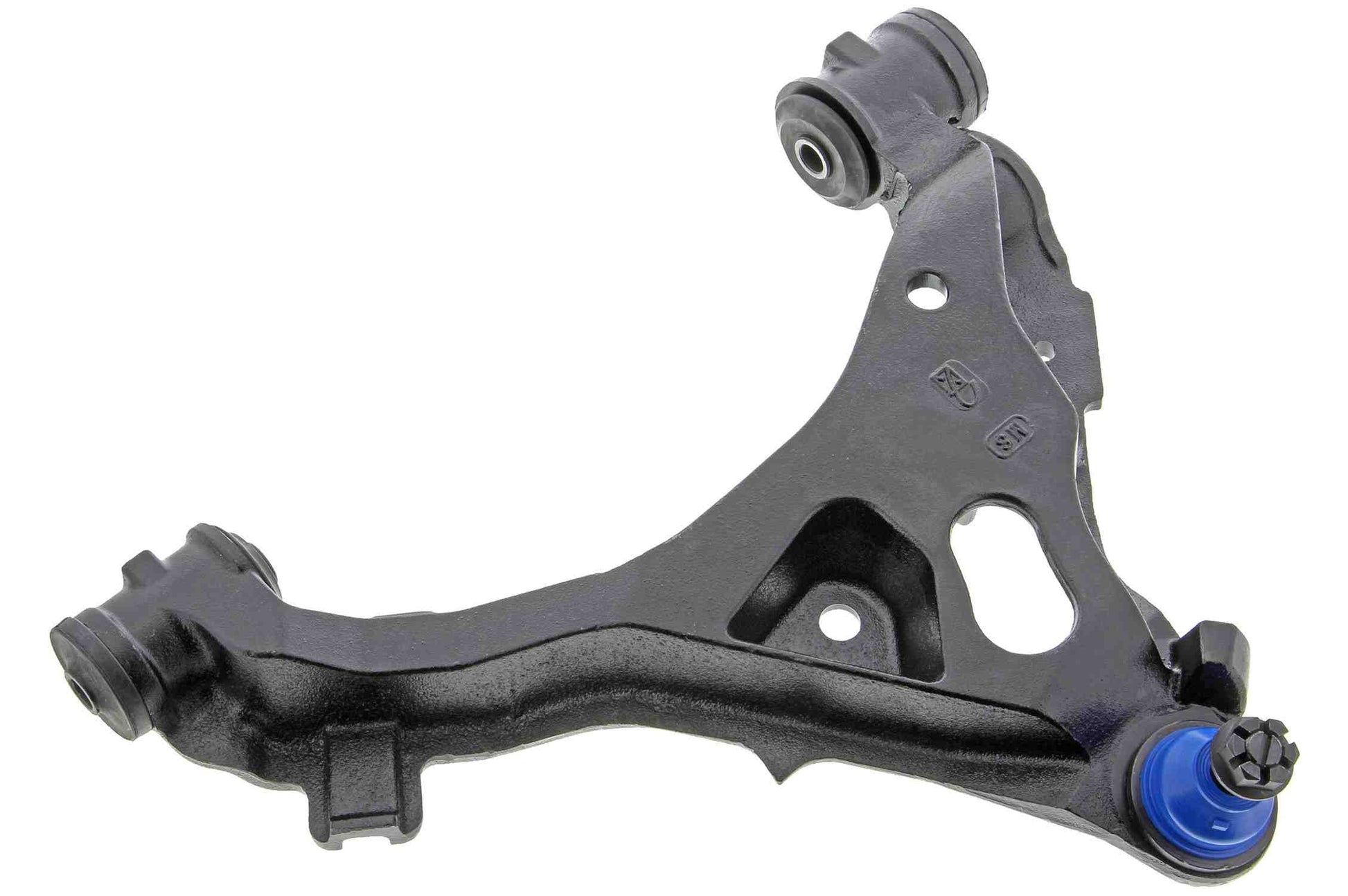 Front View of Front Right Suspension Control Arm and Ball Joint Assembly MEVOTECH CMS20399