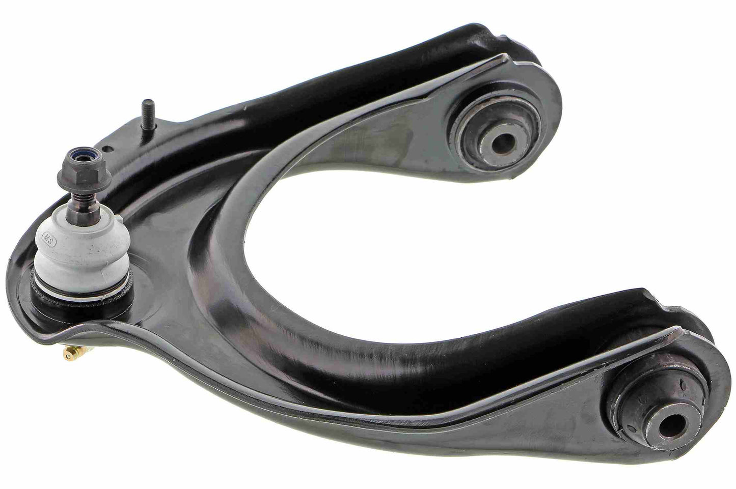 Side View of Front Upper Left Suspension Control Arm and Ball Joint Assembly MEVOTECH CMS20404