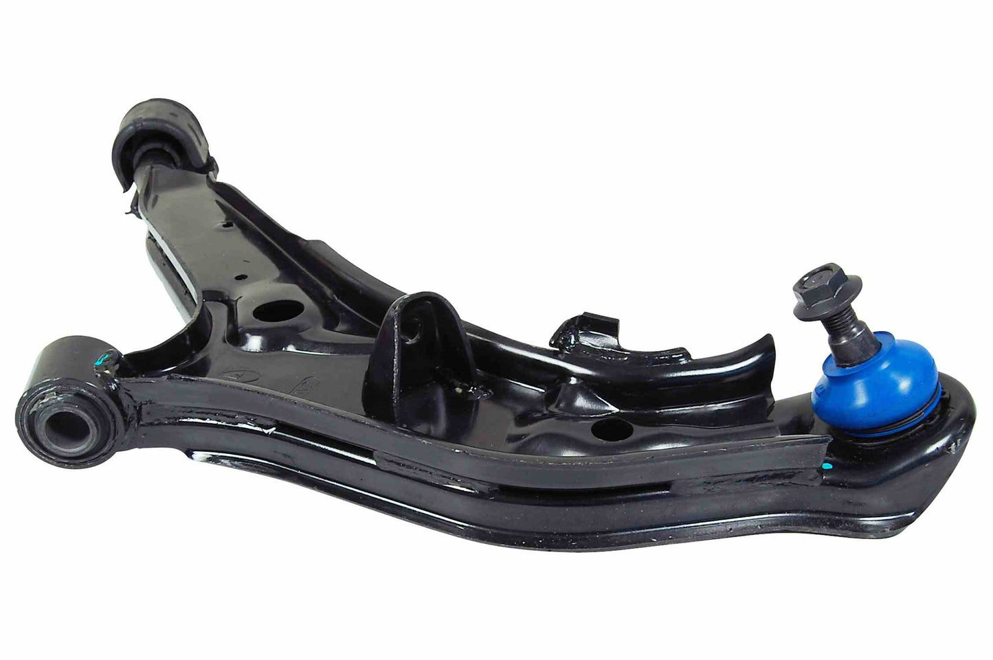 Side View of Front Left Suspension Control Arm and Ball Joint Assembly MEVOTECH CMS20460