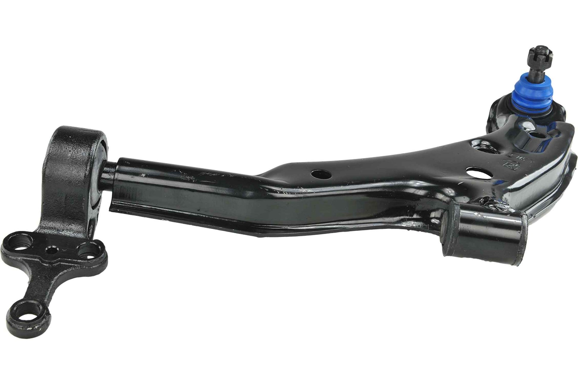 Angle View of Front Left Suspension Control Arm and Ball Joint Assembly MEVOTECH CMS20462