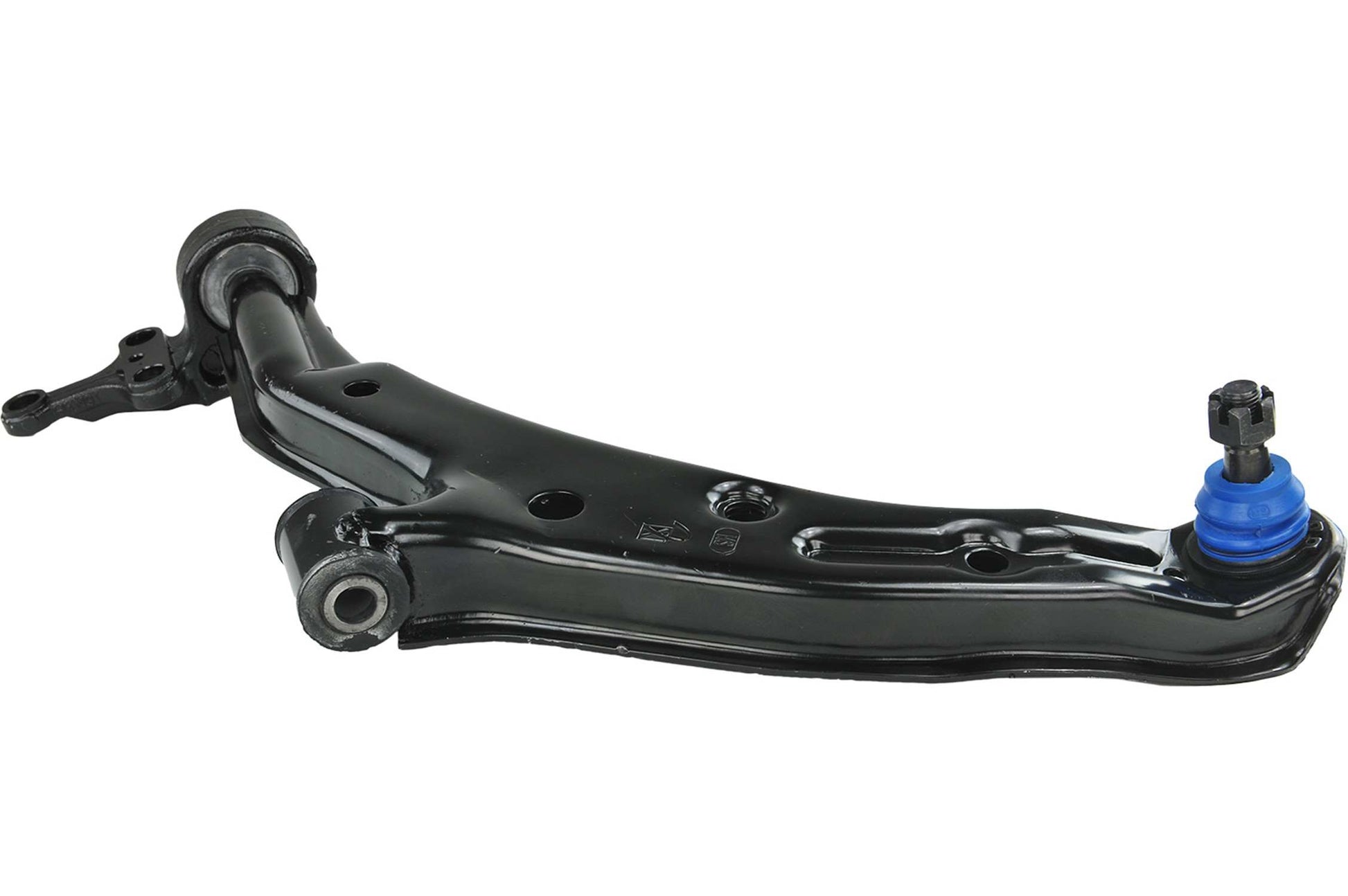 Side View of Front Left Suspension Control Arm and Ball Joint Assembly MEVOTECH CMS20462