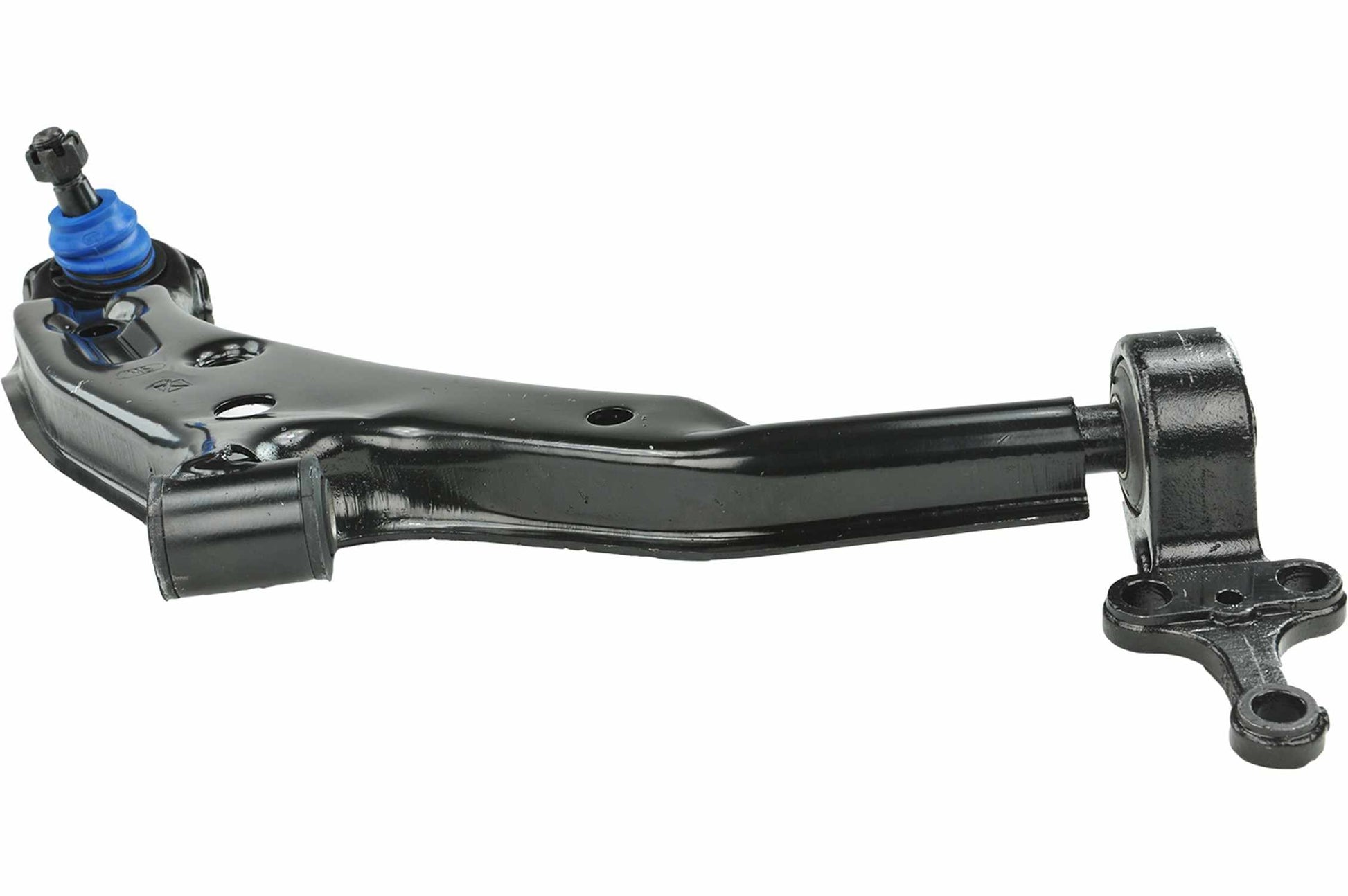 Angle View of Front Right Suspension Control Arm and Ball Joint Assembly MEVOTECH CMS20463