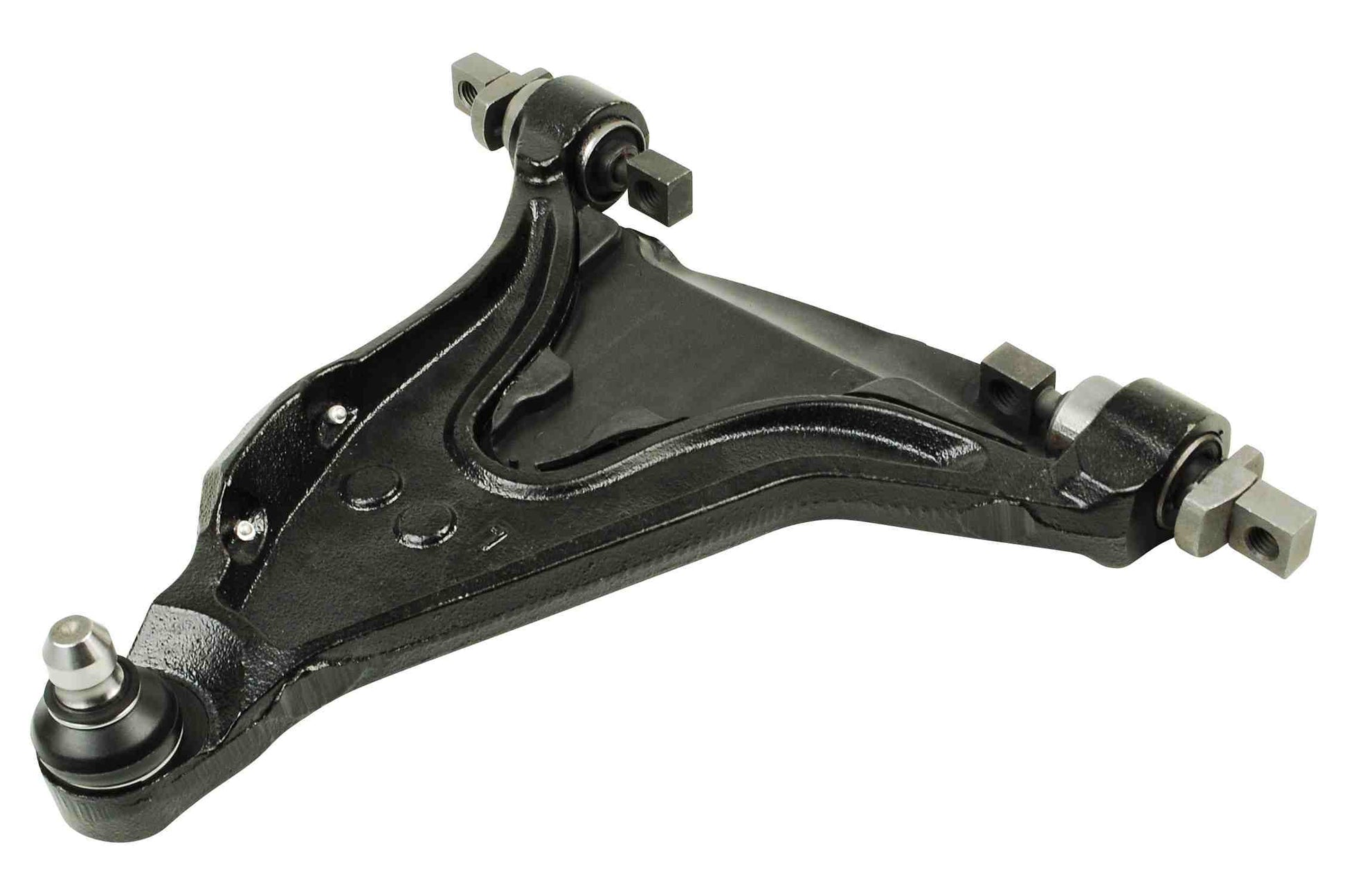 Front View of Front Left Suspension Control Arm and Ball Joint Assembly MEVOTECH CMS20488