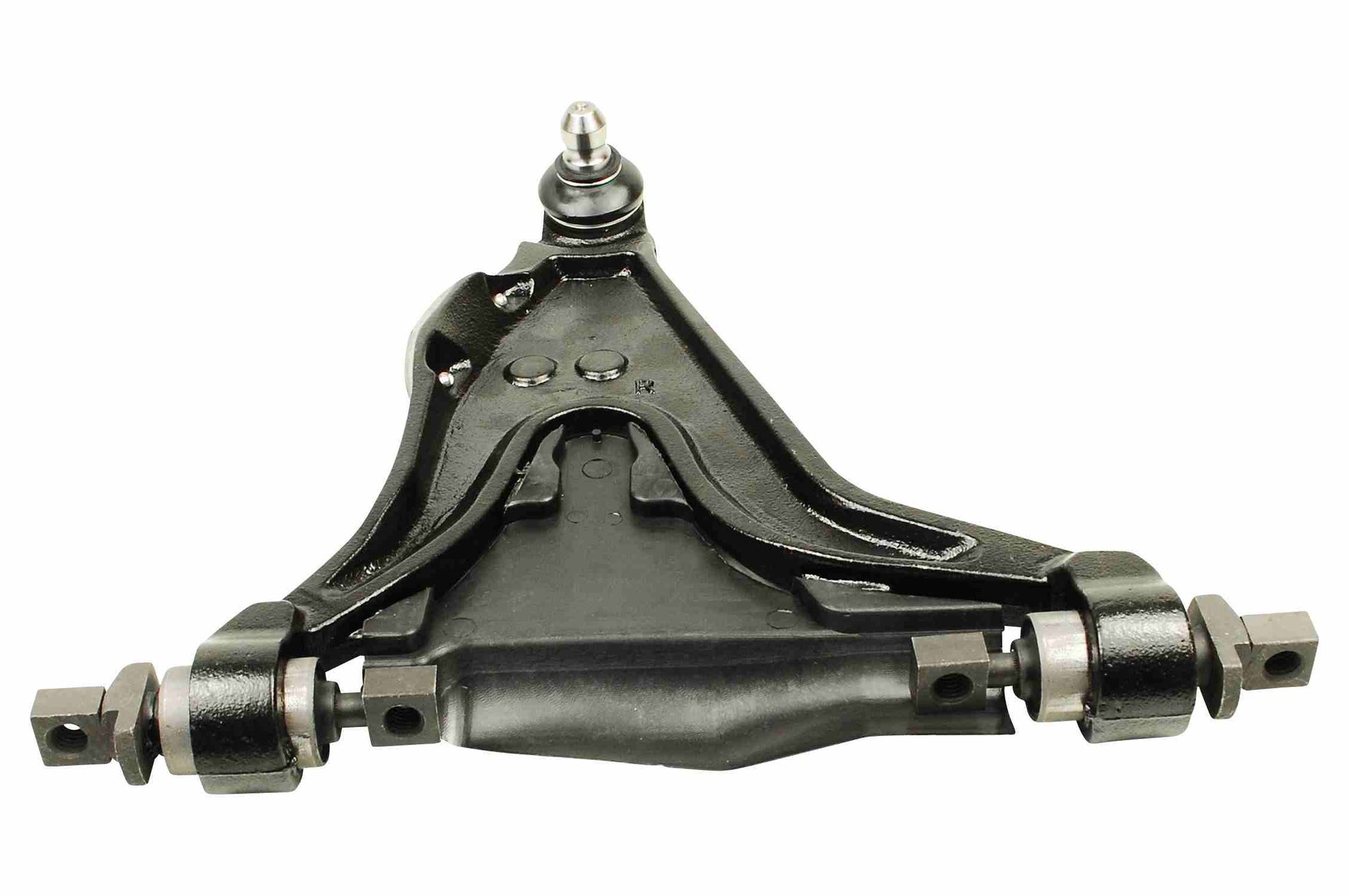 Angle View of Front Right Suspension Control Arm and Ball Joint Assembly MEVOTECH CMS20489