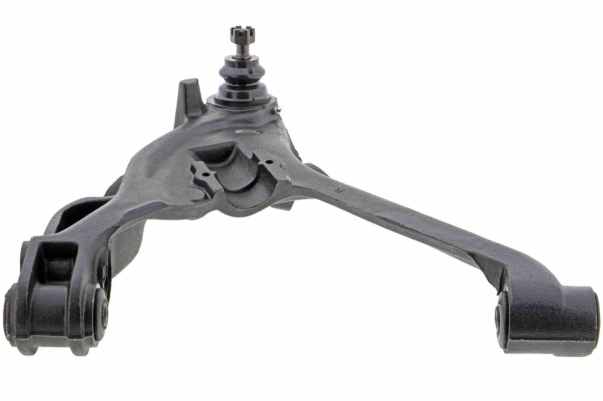 Angle View of Front Right Suspension Control Arm and Ball Joint Assembly MEVOTECH CMS25101