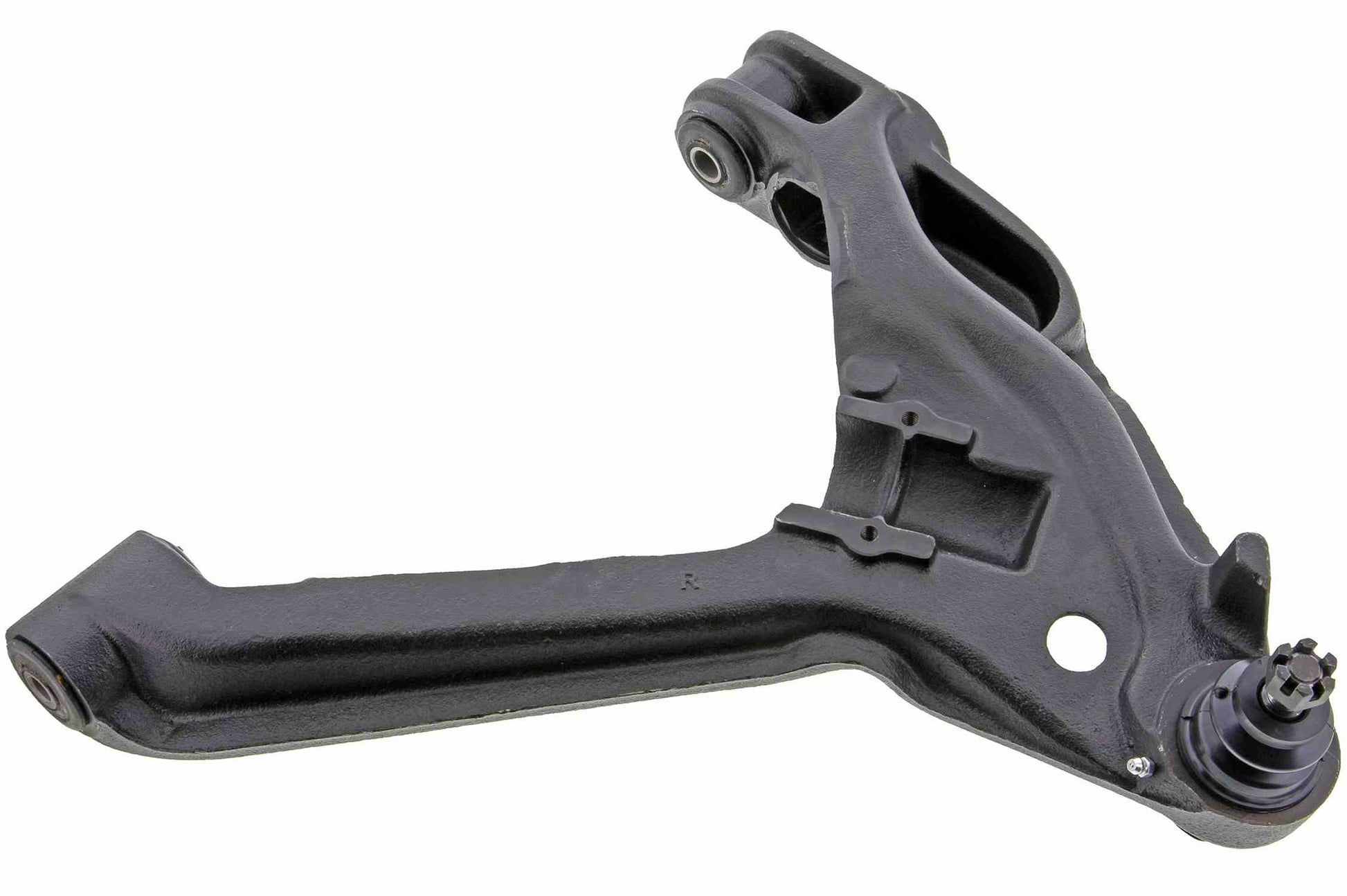 Front View of Front Right Suspension Control Arm and Ball Joint Assembly MEVOTECH CMS25101