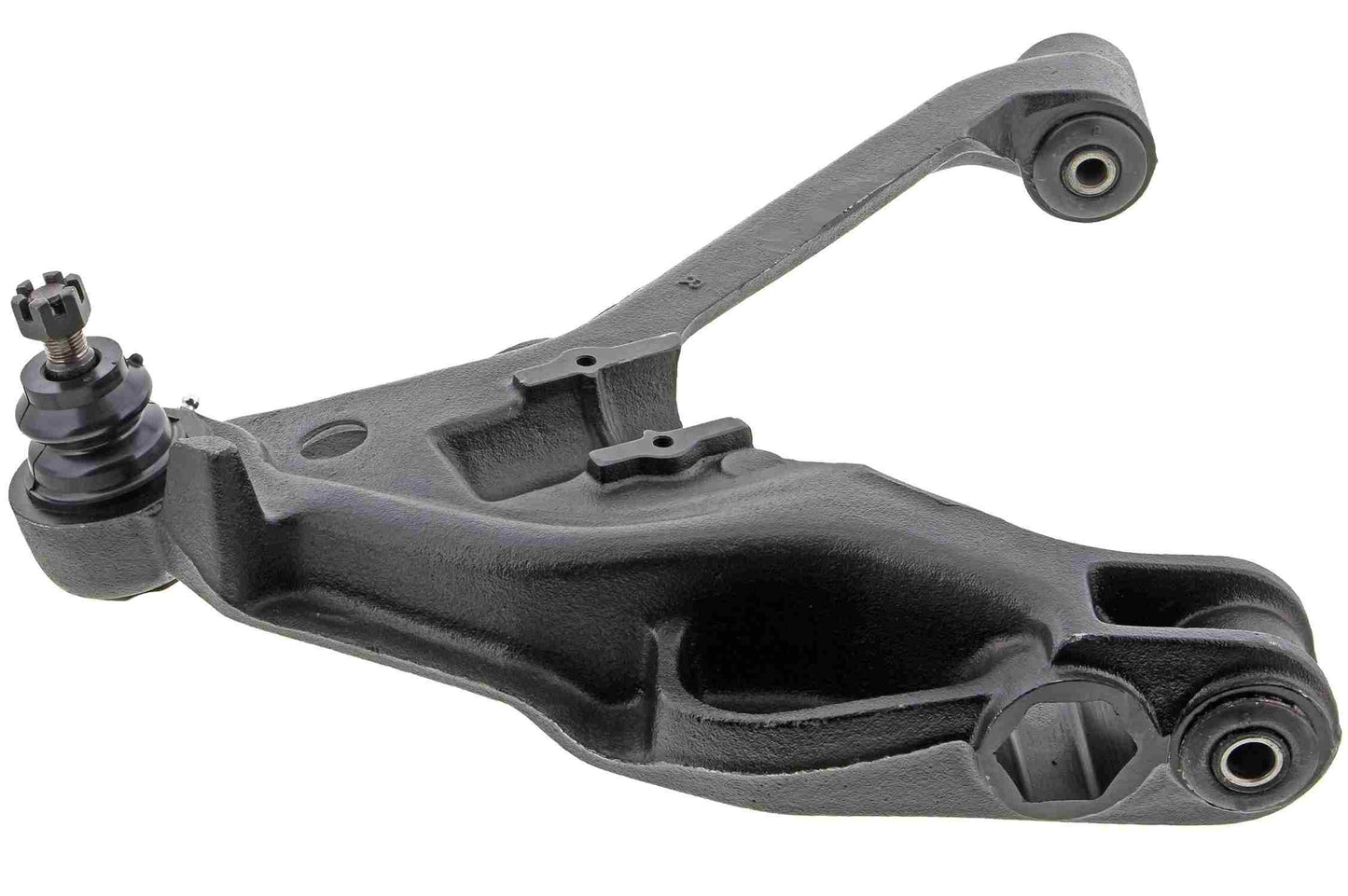 Side View of Front Right Suspension Control Arm and Ball Joint Assembly MEVOTECH CMS25101