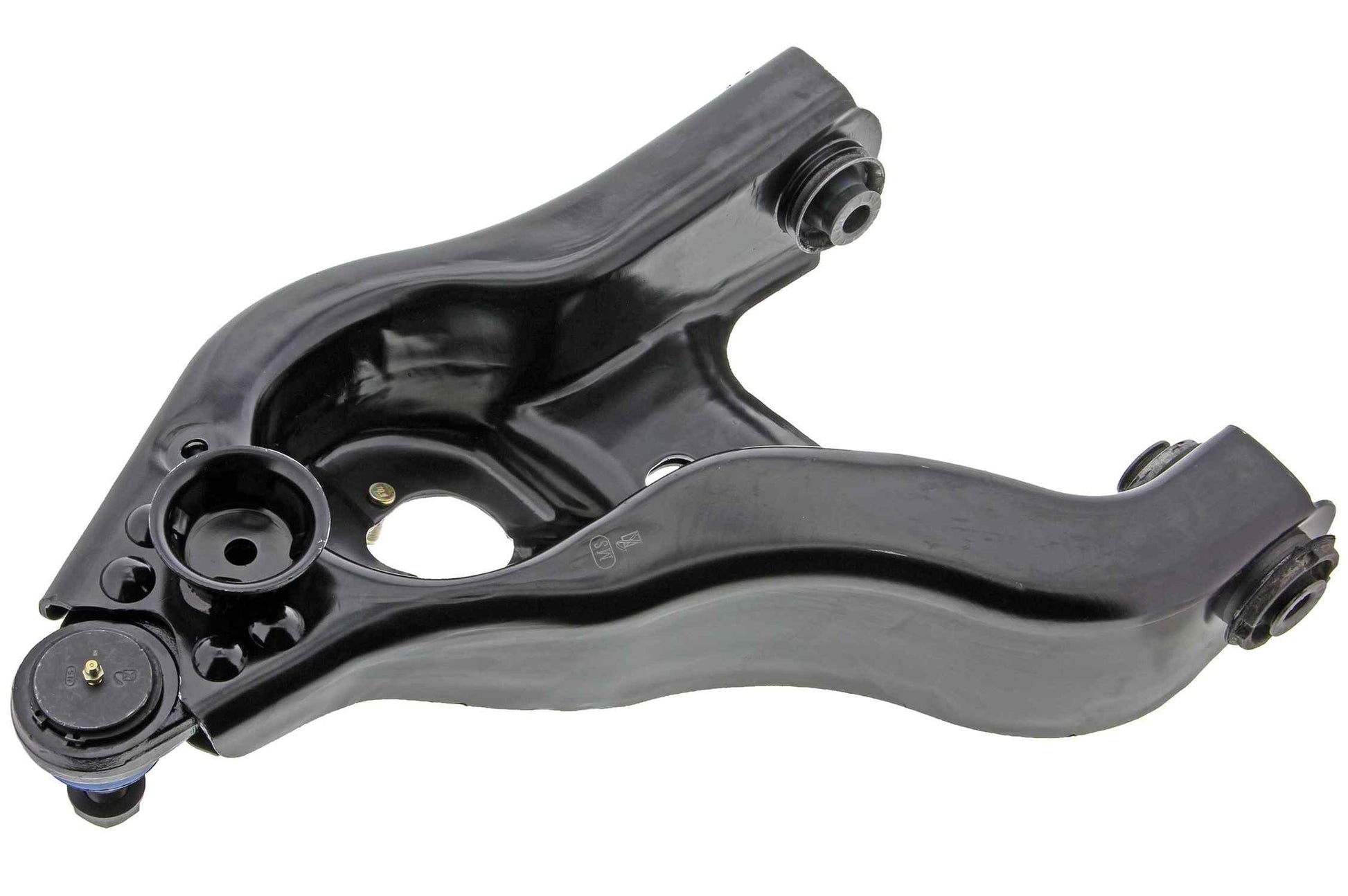 Back View of Front Left Suspension Control Arm and Ball Joint Assembly MEVOTECH CMS251025