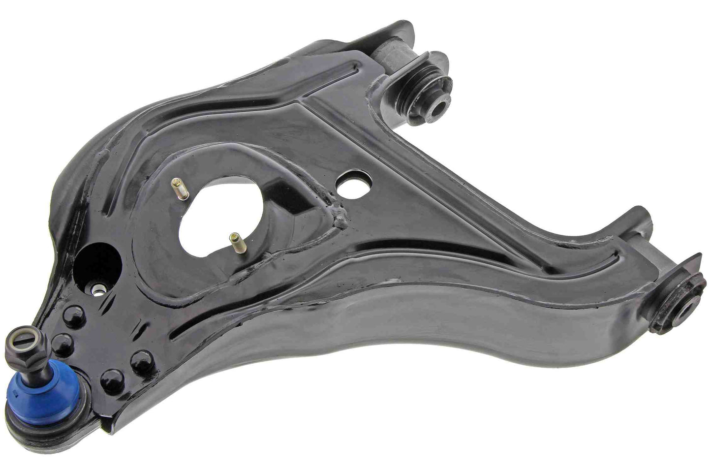 Front View of Front Right Suspension Control Arm and Ball Joint Assembly MEVOTECH CMS251026