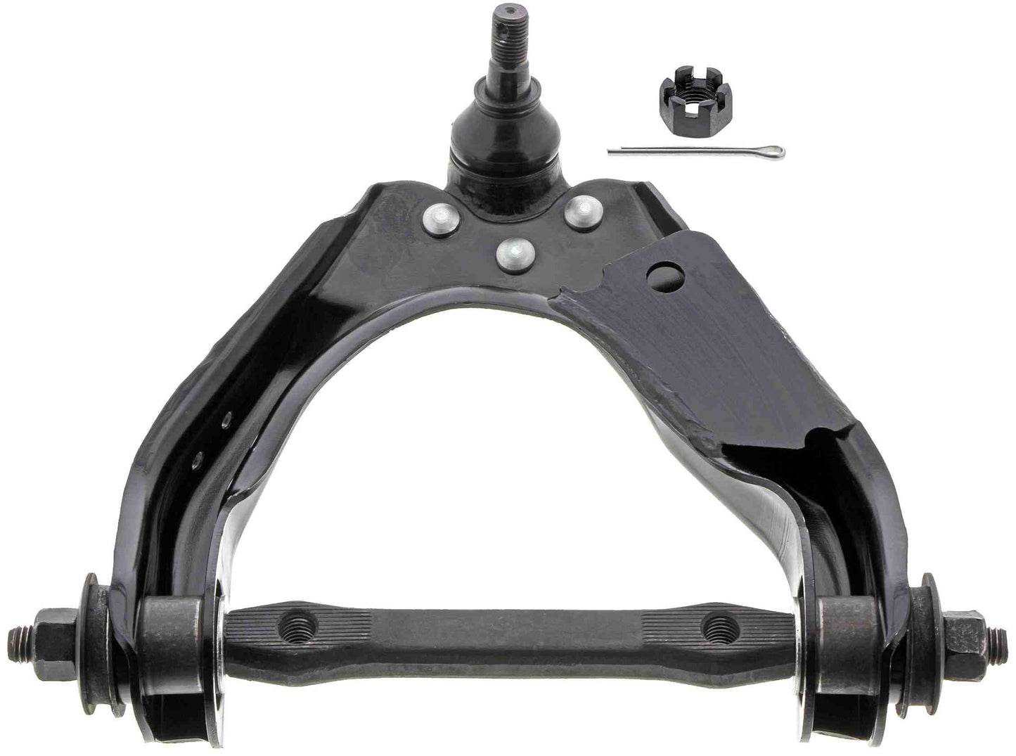 Front View of Front Upper Left Suspension Control Arm and Ball Joint Assembly MEVOTECH CMS25102