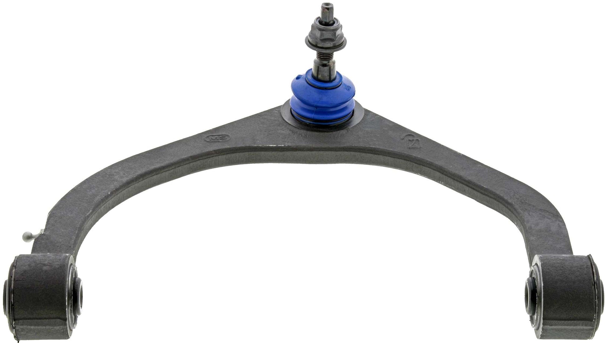 Angle View of Front Upper Left Suspension Control Arm and Ball Joint Assembly MEVOTECH CMS251057