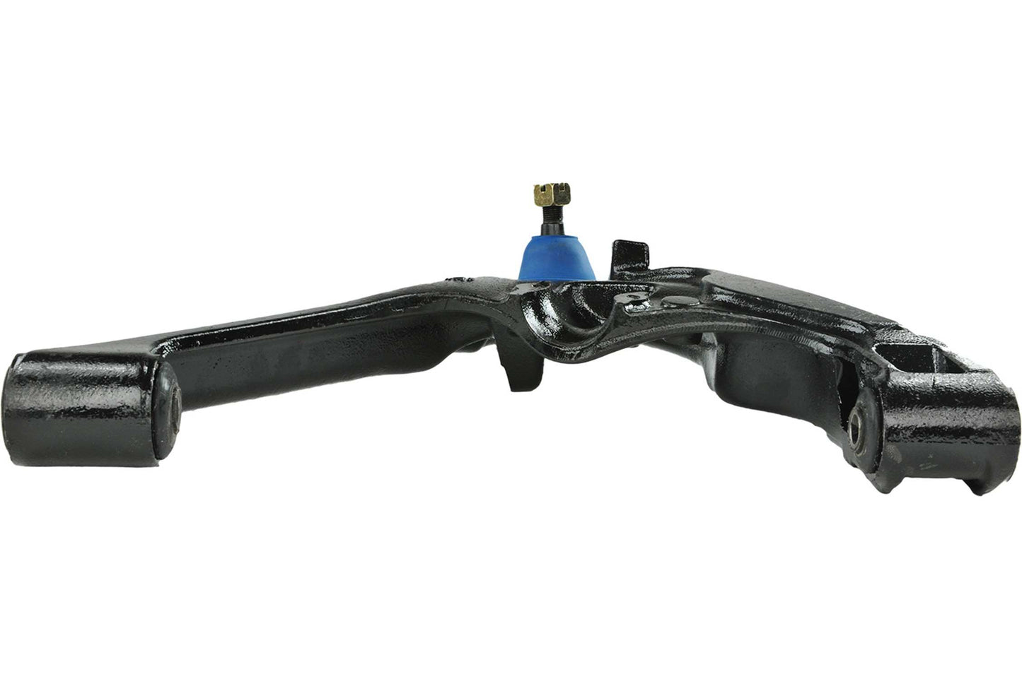 Angle View of Front Left Suspension Control Arm and Ball Joint Assembly MEVOTECH CMS25110