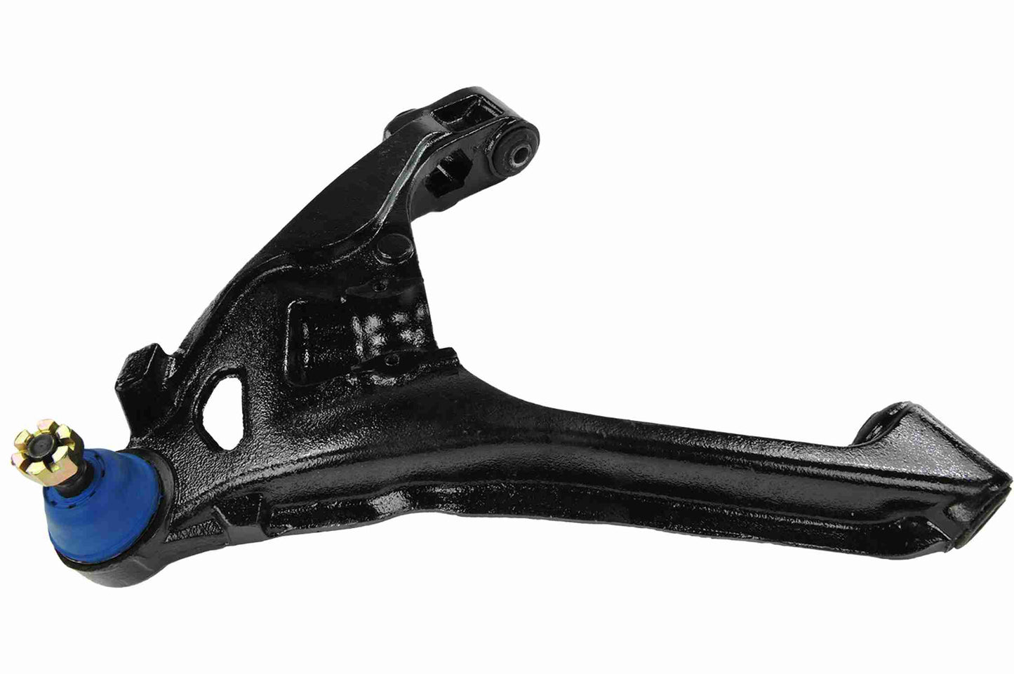 Front View of Front Left Suspension Control Arm and Ball Joint Assembly MEVOTECH CMS25110