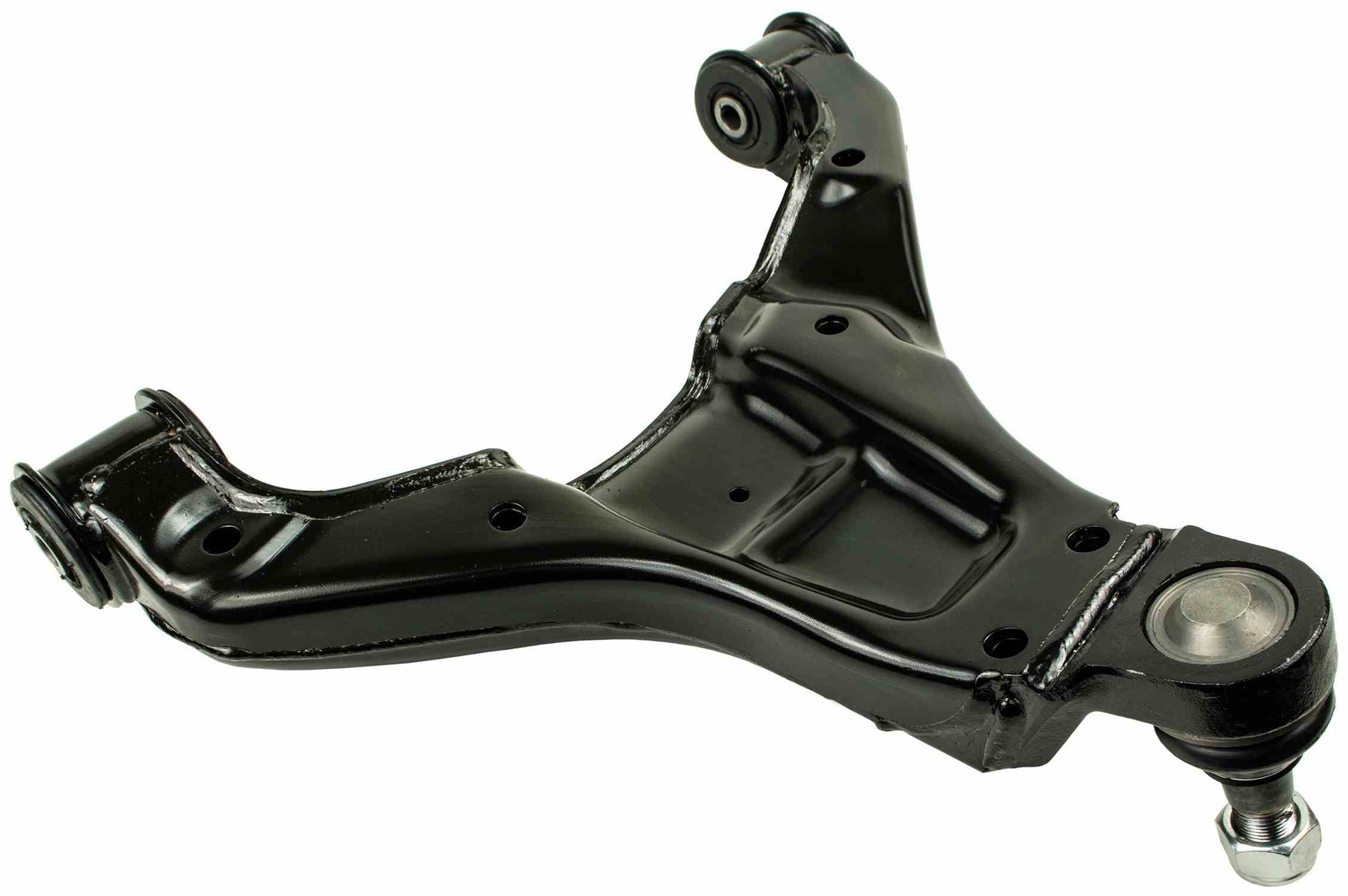 Back View of Front Right Suspension Control Arm and Ball Joint Assembly MEVOTECH CMS251134