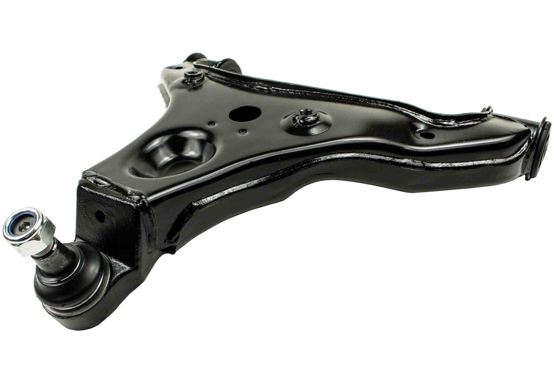 Side View of Front Left Suspension Control Arm and Ball Joint Assembly MEVOTECH CMS251135