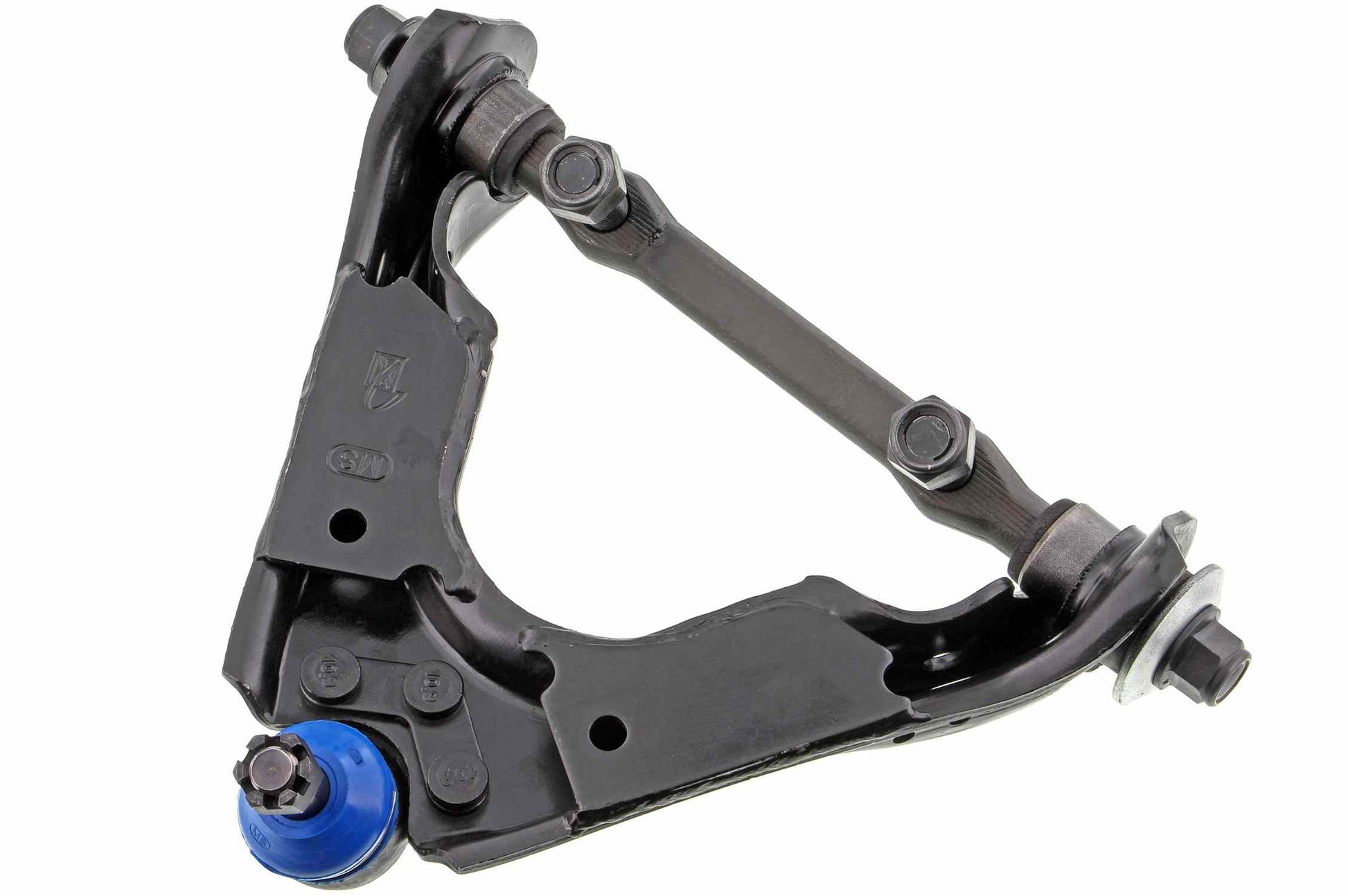 Front View of Front Upper Right Suspension Control Arm and Ball Joint Assembly MEVOTECH CMS25113