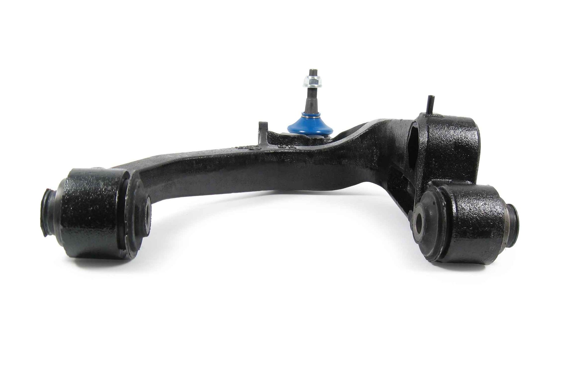 Angle View of Front Left Suspension Control Arm and Ball Joint Assembly MEVOTECH CMS25114