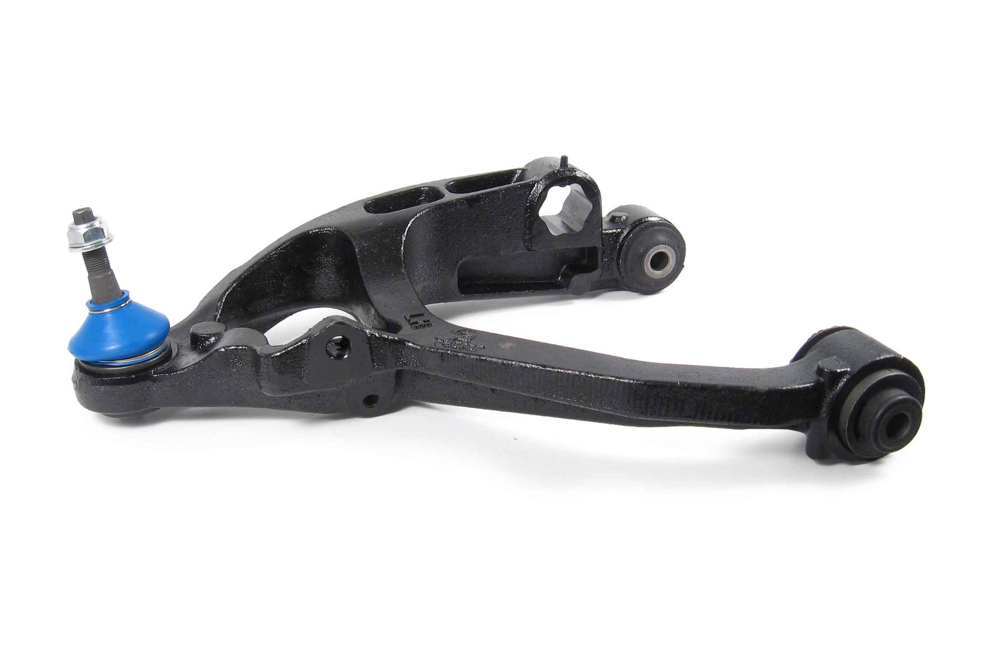 Side View of Front Left Suspension Control Arm and Ball Joint Assembly MEVOTECH CMS25114