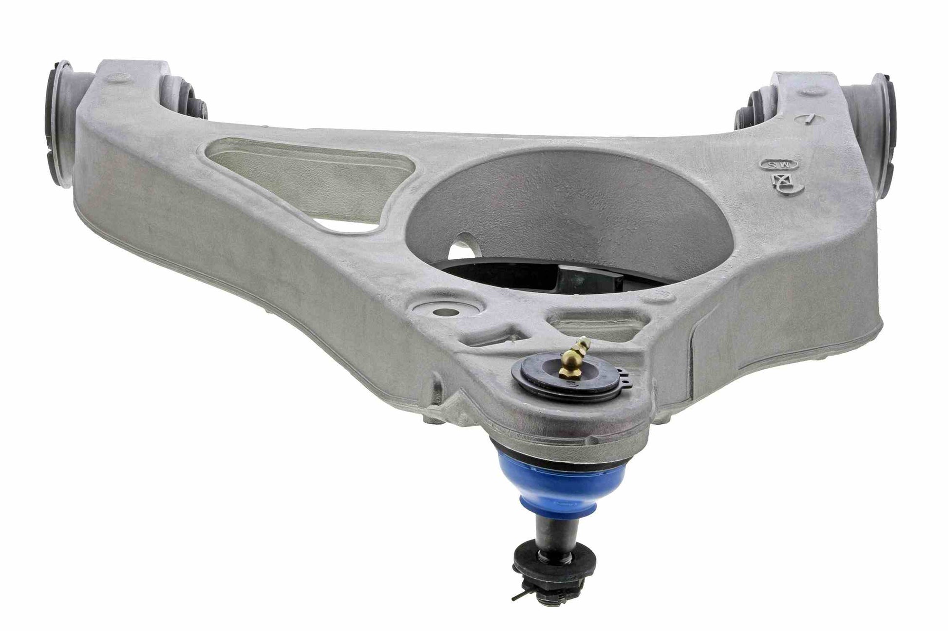 Bottom View of Front Left Suspension Control Arm and Ball Joint Assembly MEVOTECH CMS251150