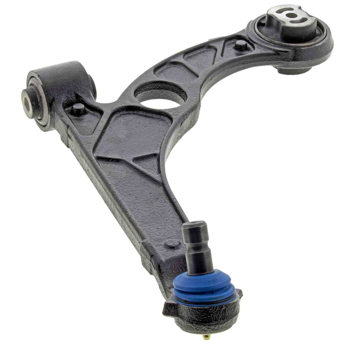 Front View of Front Left Suspension Control Arm and Ball Joint Assembly MEVOTECH CMS251201