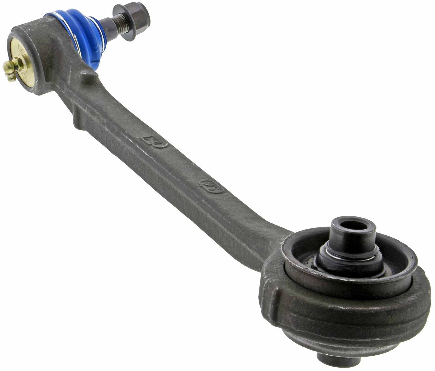 Angle View of Front Left Suspension Control Arm and Ball Joint Assembly MEVOTECH CMS25120