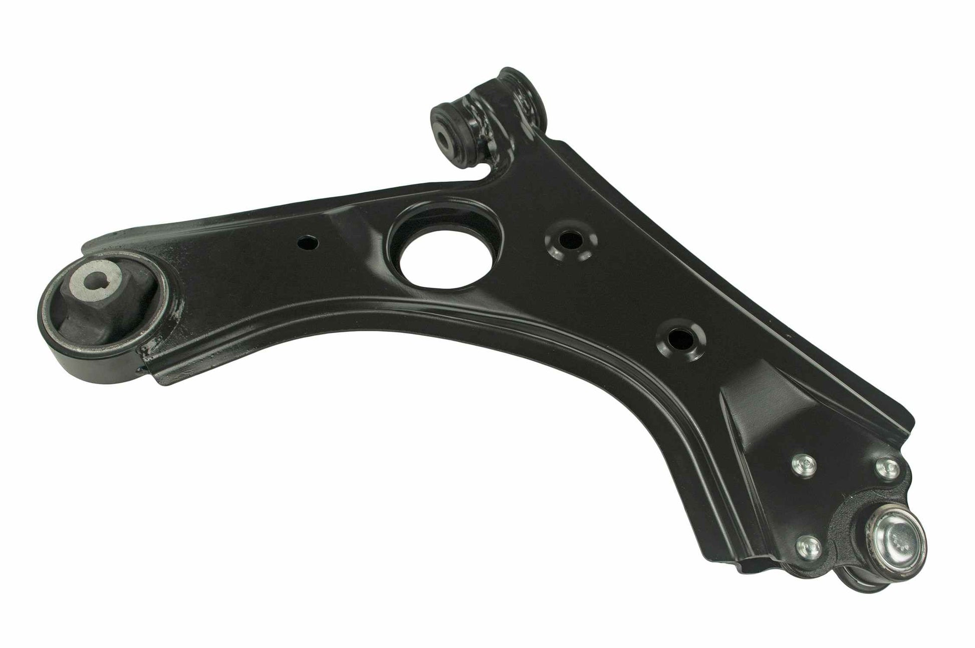 Back View of Front Left Suspension Control Arm and Ball Joint Assembly MEVOTECH CMS251213