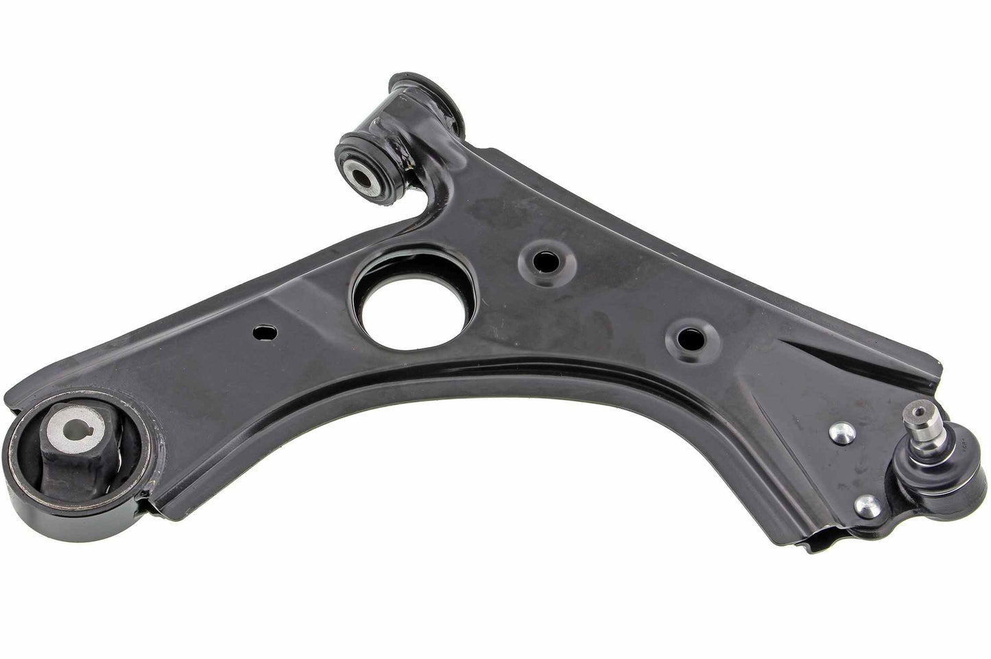 Front View of Front Right Suspension Control Arm and Ball Joint Assembly MEVOTECH CMS251214