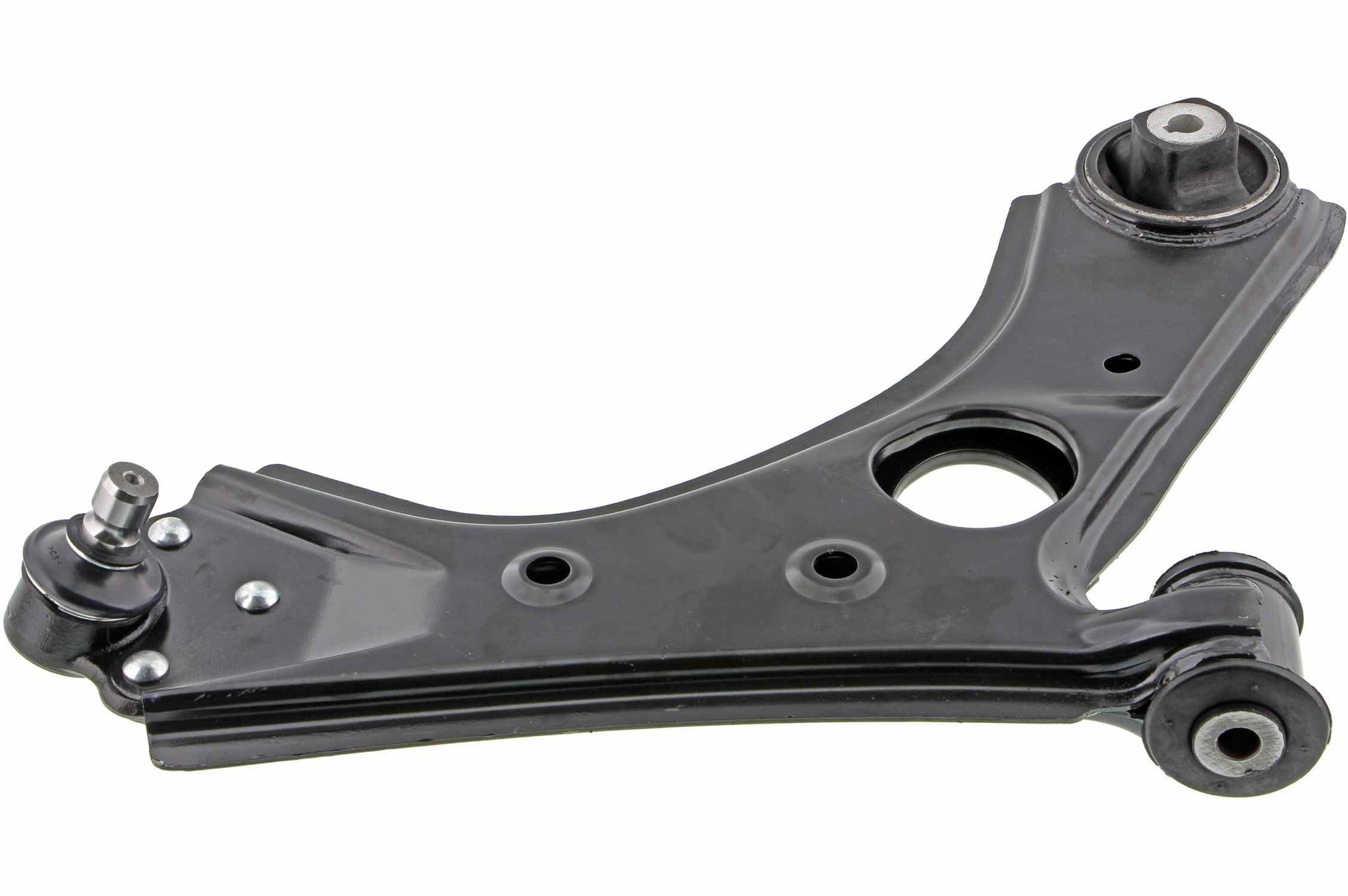 Side View of Front Right Suspension Control Arm and Ball Joint Assembly MEVOTECH CMS251214