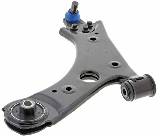 Angle View of Front Left Suspension Control Arm and Ball Joint Assembly MEVOTECH CMS251220