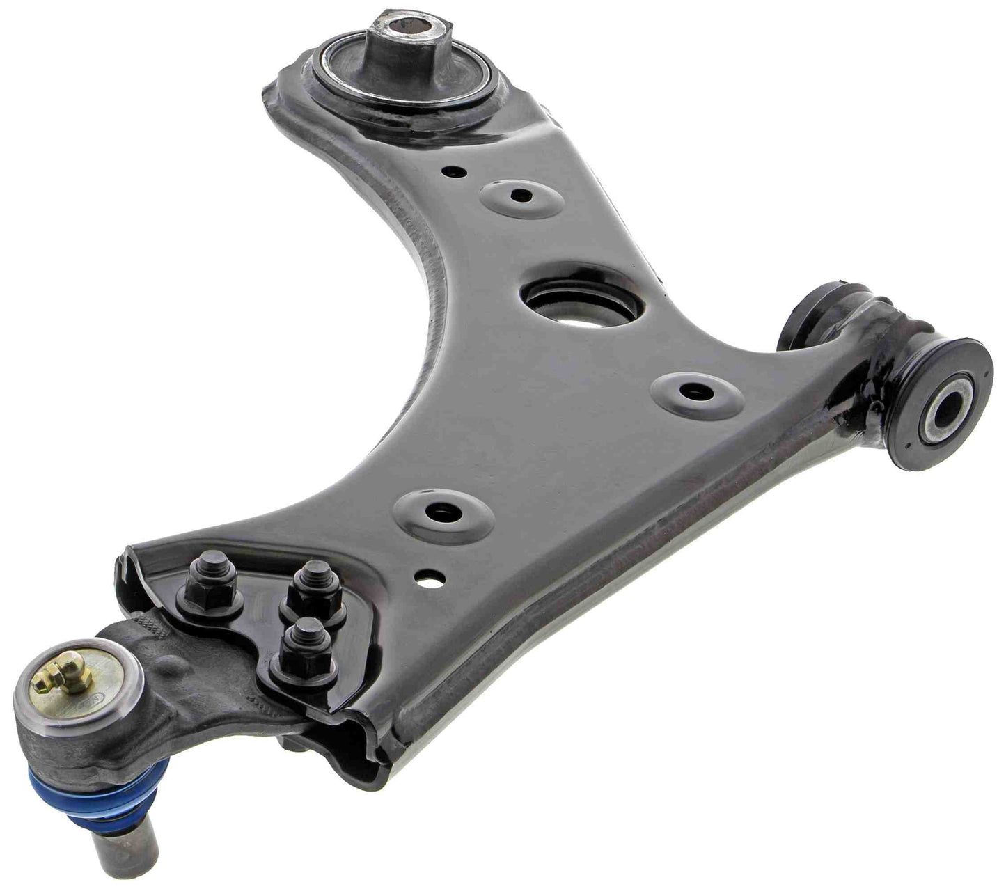 Back View of Front Left Suspension Control Arm and Ball Joint Assembly MEVOTECH CMS251220