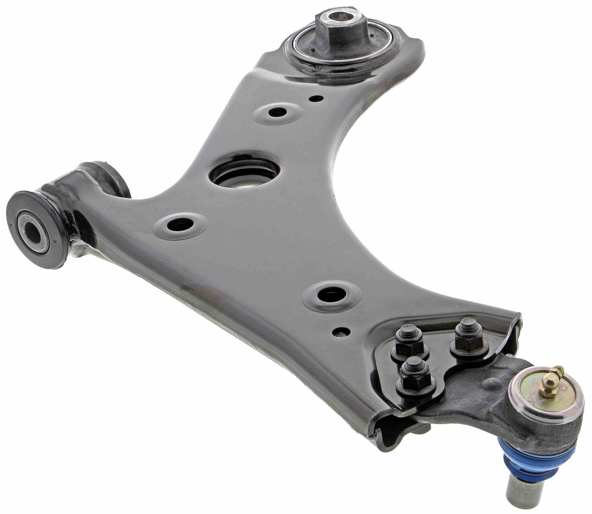 Back View of Front Right Suspension Control Arm and Ball Joint Assembly MEVOTECH CMS251221