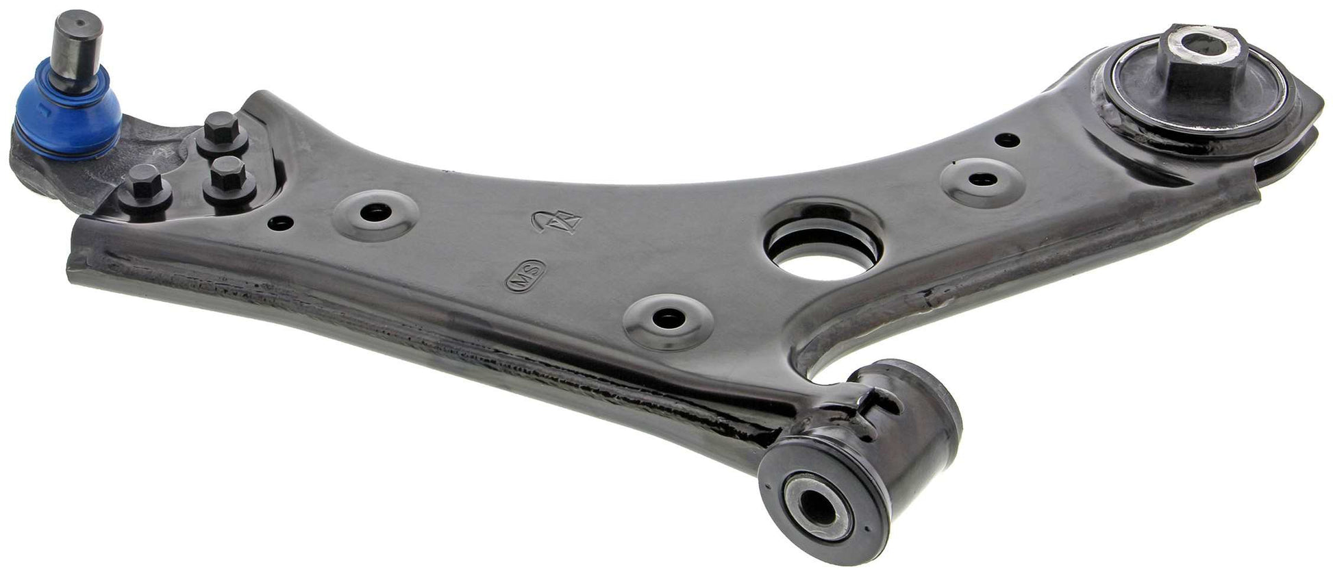 Side View of Front Right Suspension Control Arm and Ball Joint Assembly MEVOTECH CMS251221