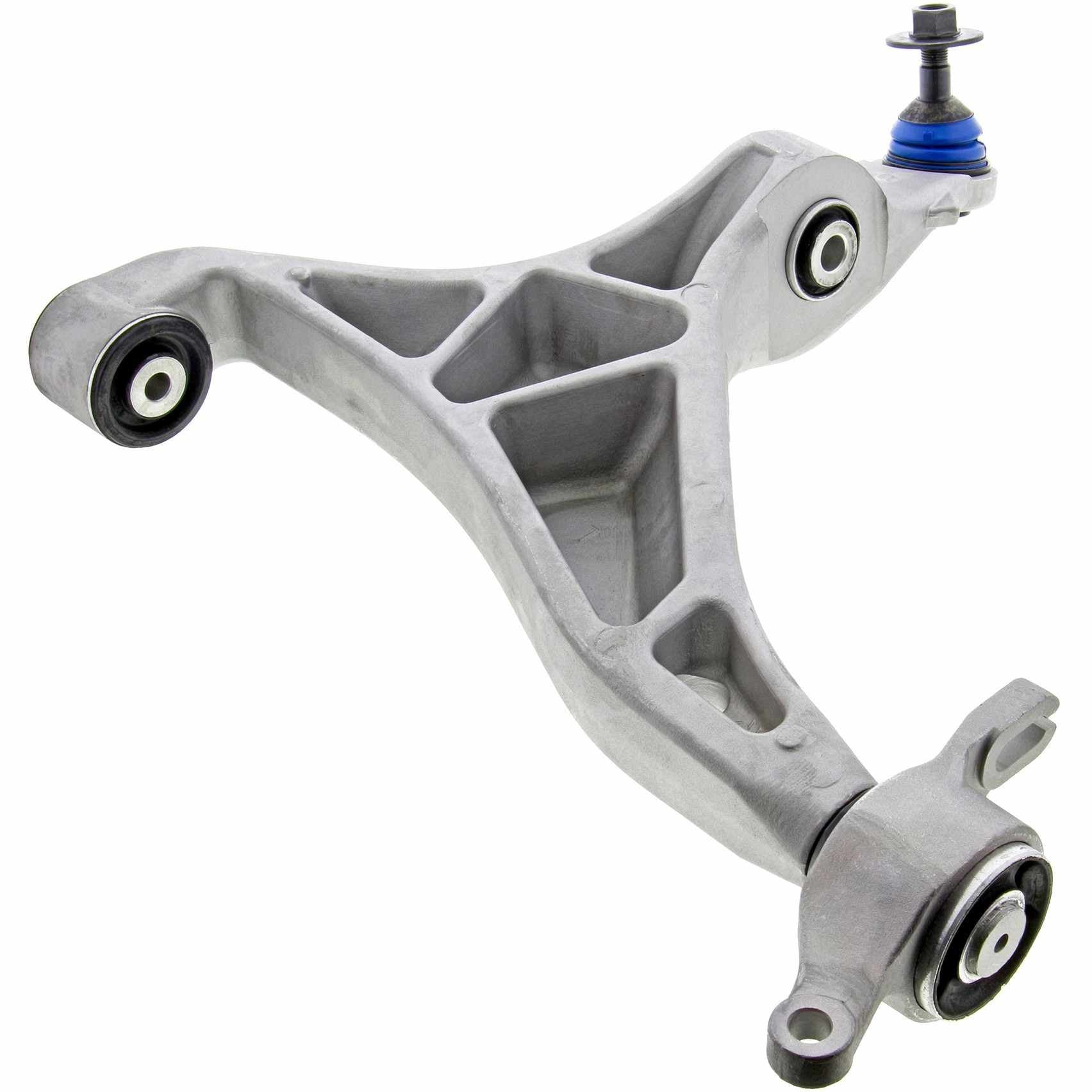 Angle View of Front Left Suspension Control Arm and Ball Joint Assembly MEVOTECH CMS251234