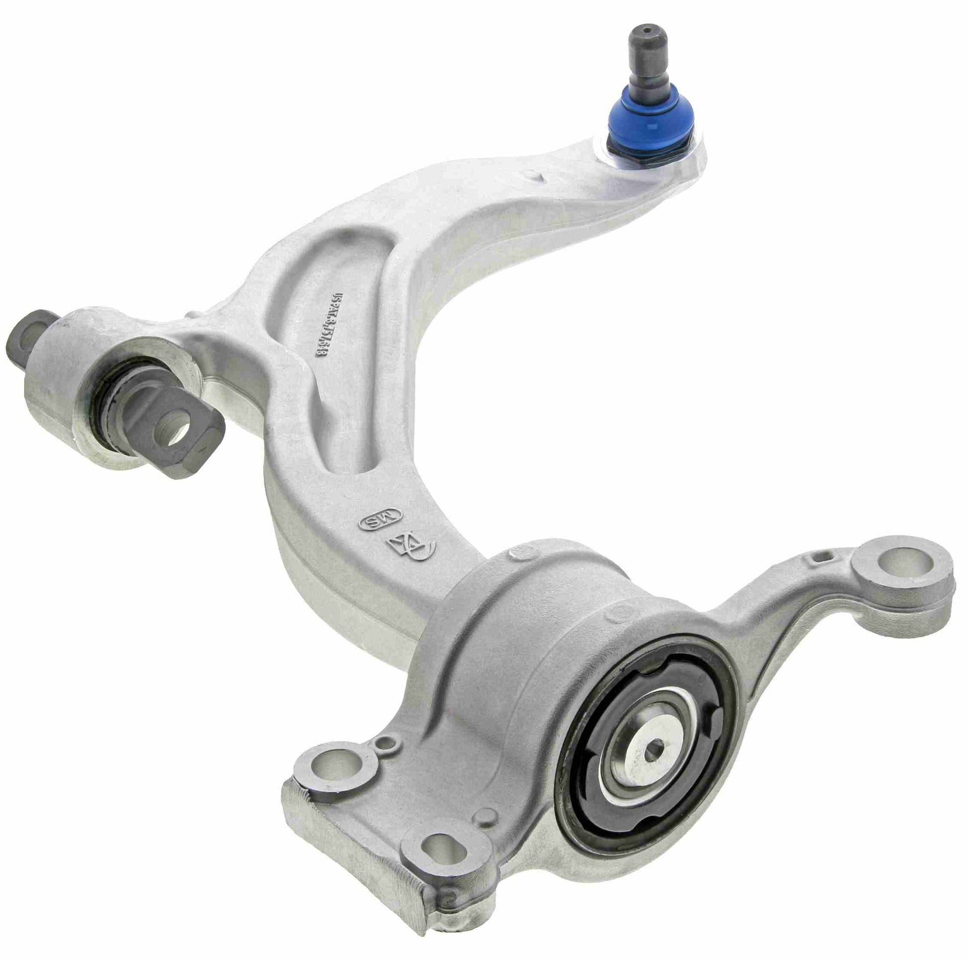 Angle View of Front Right Suspension Control Arm and Ball Joint Assembly MEVOTECH CMS251239