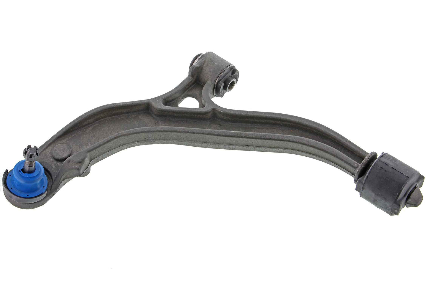 Front View of Front Left Suspension Control Arm and Ball Joint Assembly MEVOTECH CMS25139