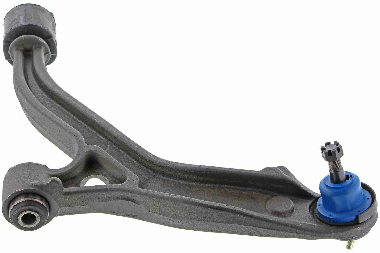 Side View of Front Left Suspension Control Arm and Ball Joint Assembly MEVOTECH CMS25139