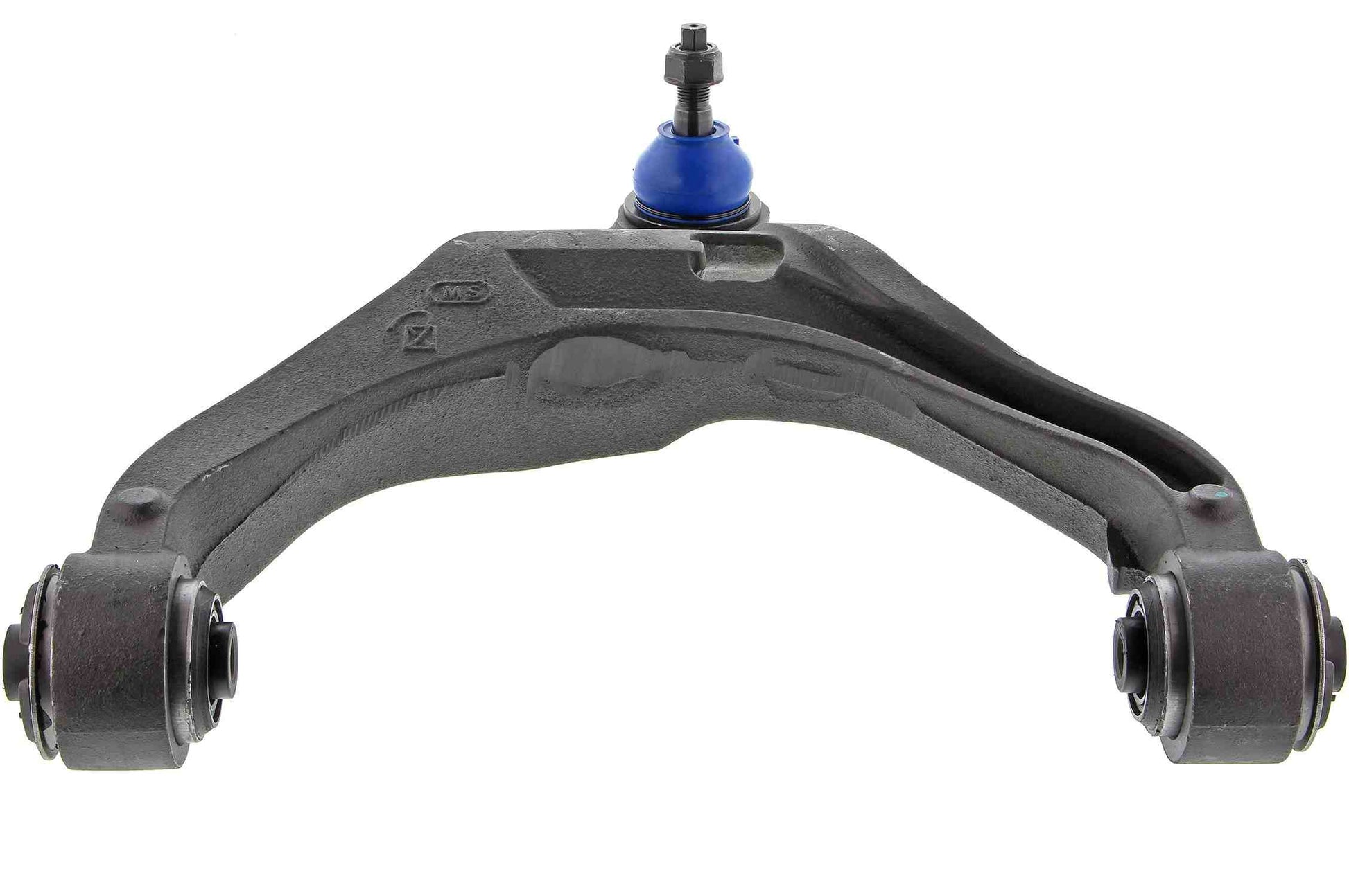 Angle View of Front Left Suspension Control Arm and Ball Joint Assembly MEVOTECH CMS25142