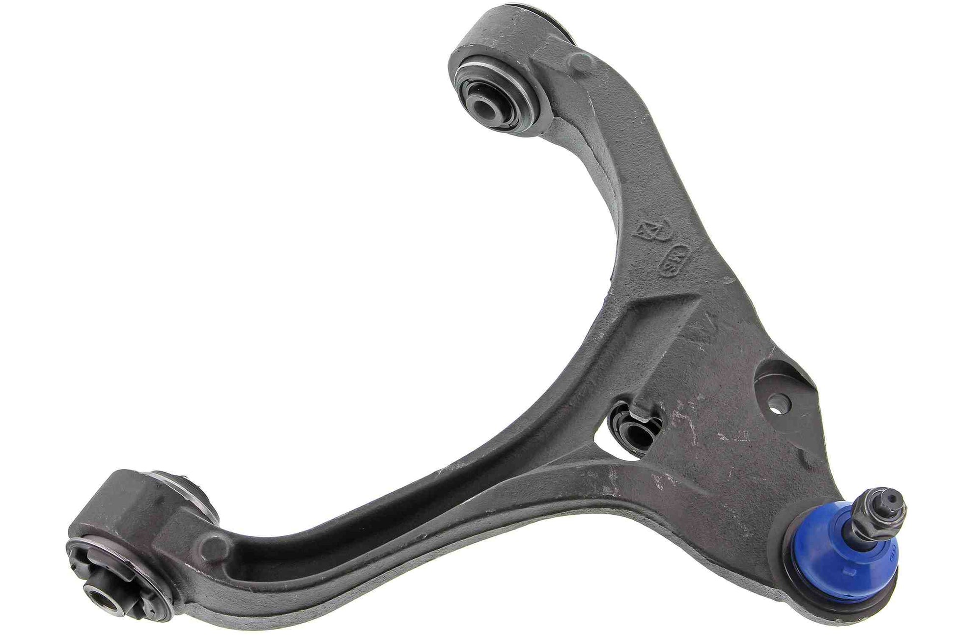 Front View of Front Left Suspension Control Arm and Ball Joint Assembly MEVOTECH CMS25142