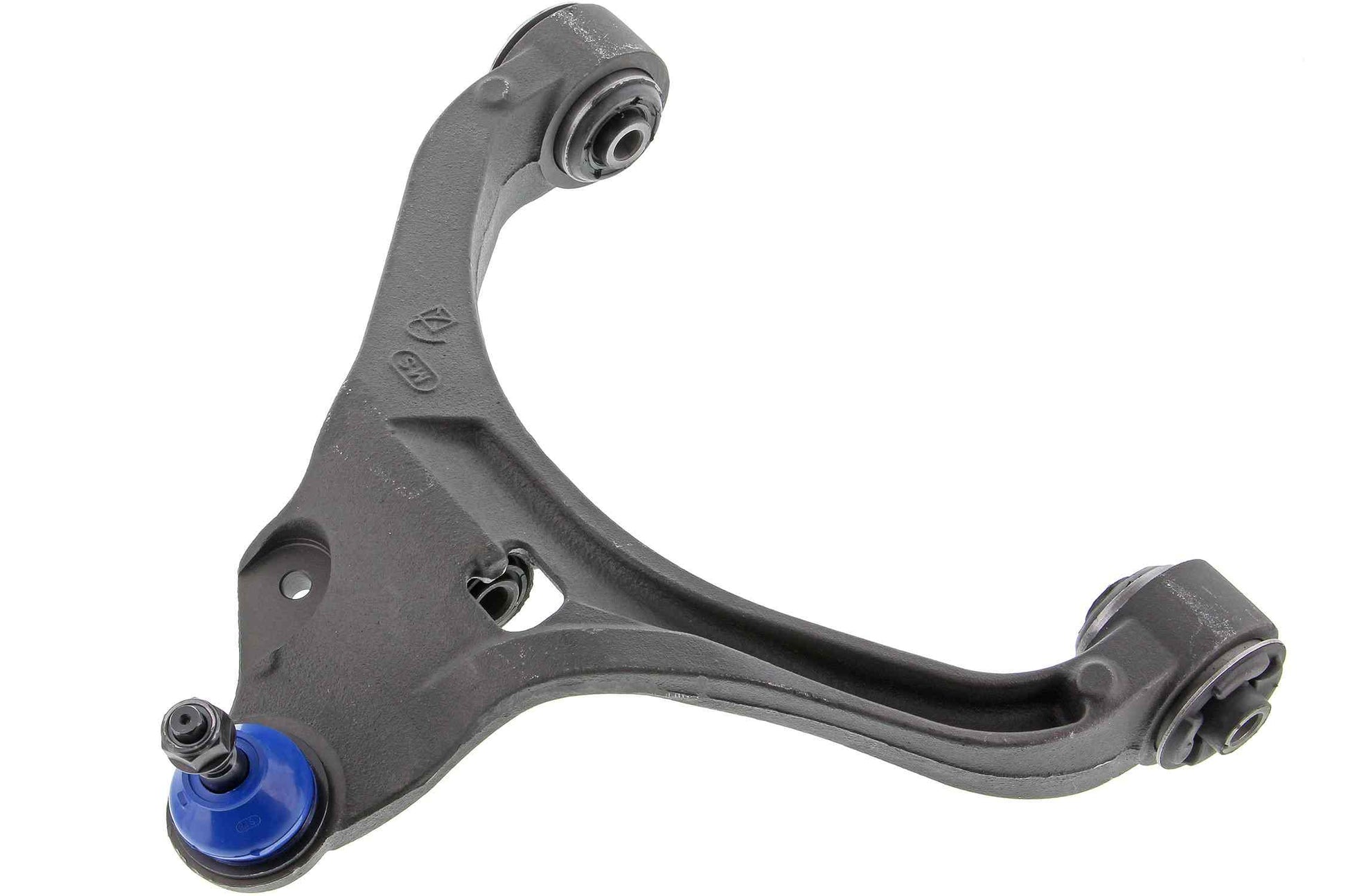 Front View of Front Right Suspension Control Arm and Ball Joint Assembly MEVOTECH CMS25143