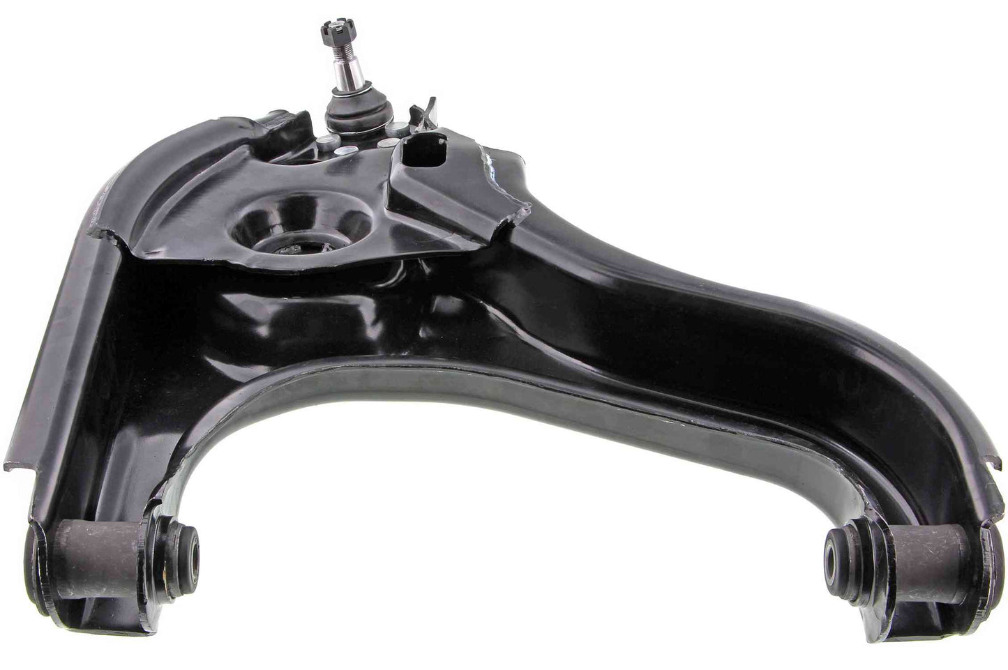 Angle View of Front Left Suspension Control Arm and Ball Joint Assembly MEVOTECH CMS25144