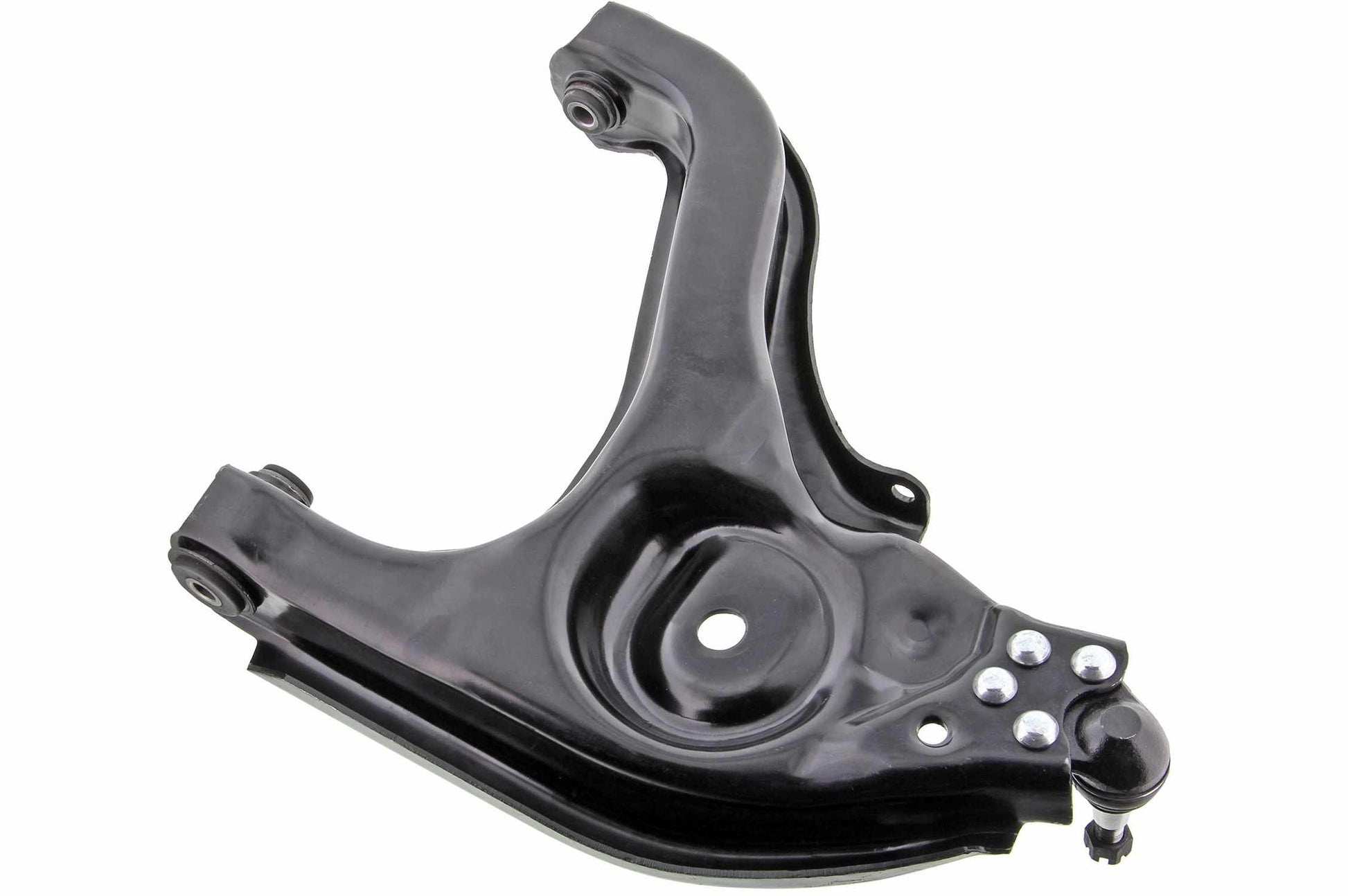 Back View of Front Left Suspension Control Arm and Ball Joint Assembly MEVOTECH CMS25144