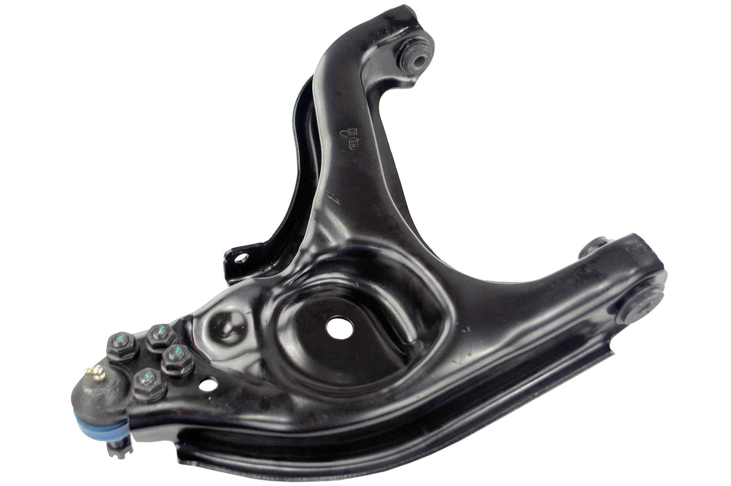 Back View of Front Right Suspension Control Arm and Ball Joint Assembly MEVOTECH CMS25145