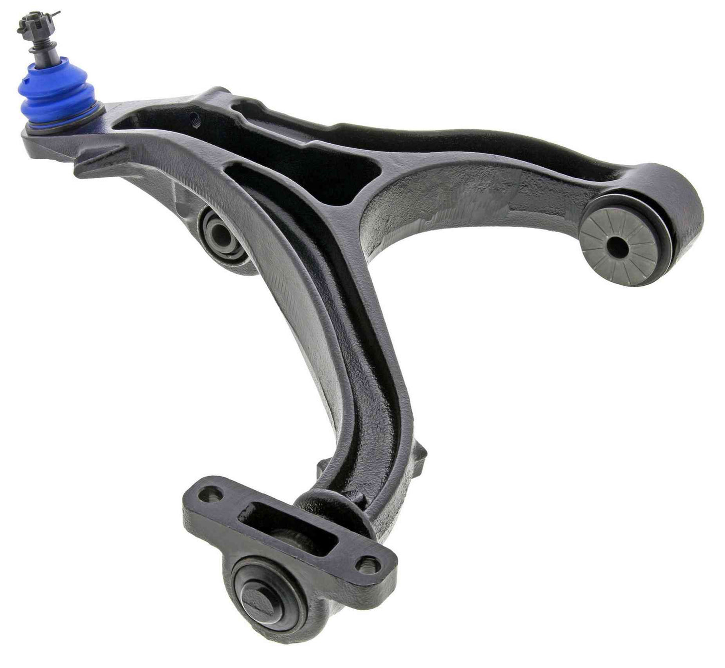 Angle View of Front Right Suspension Control Arm and Ball Joint Assembly MEVOTECH CMS25171